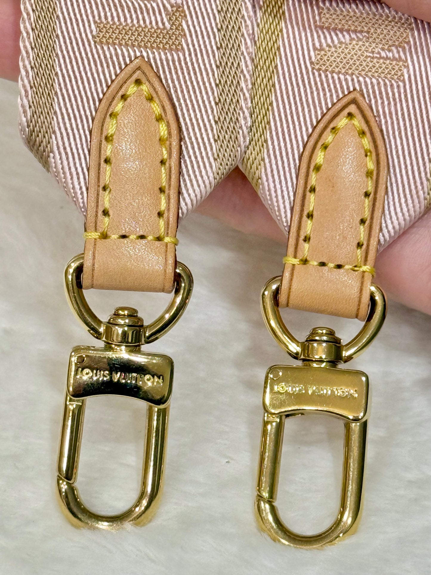 Louis Vuitton Guitar Jacquard Light Pink Adjustable Strap
