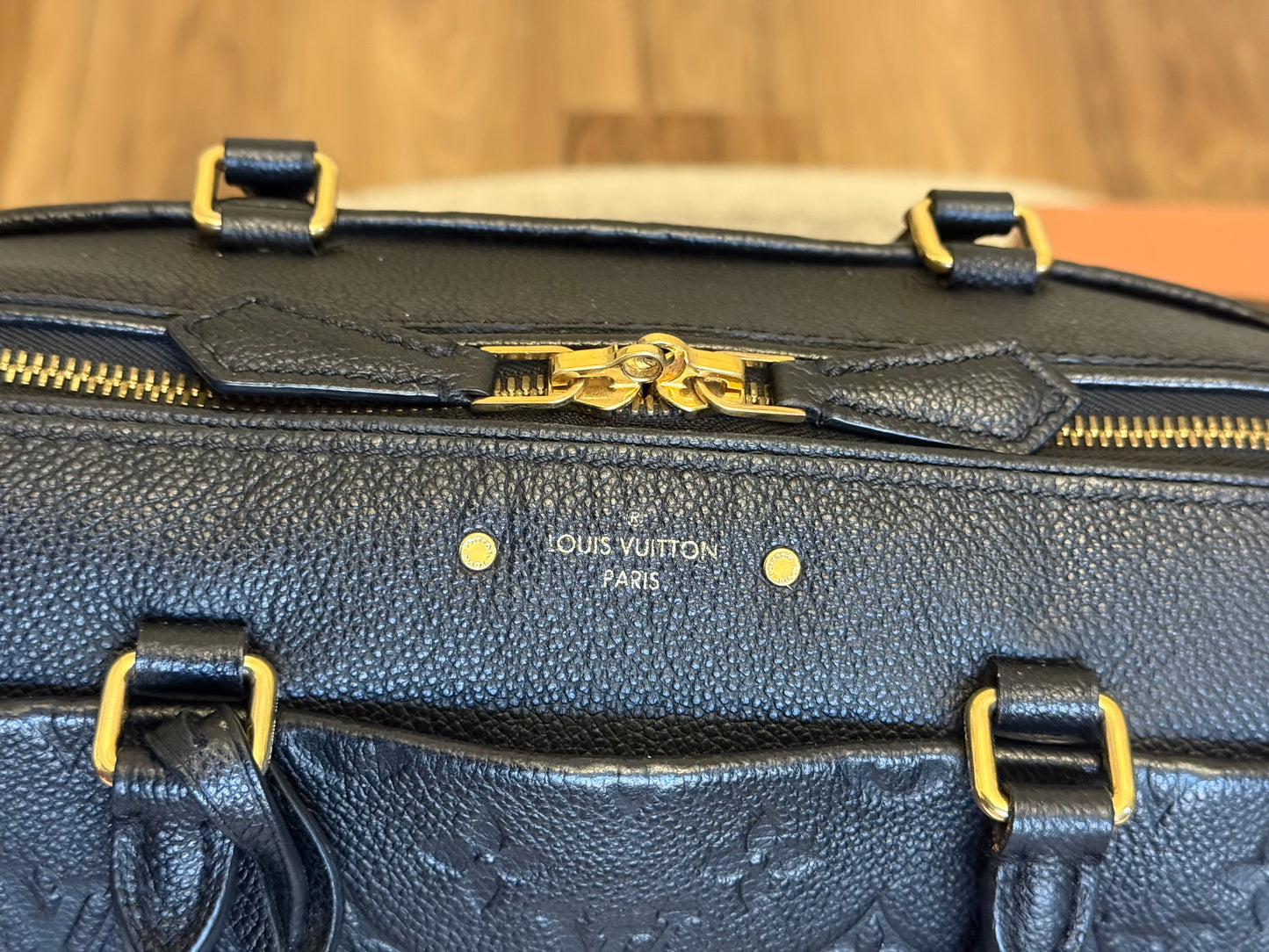 Louis Vuitton Speedy 25 Bandouliere Mono Empreinte Black/Noir