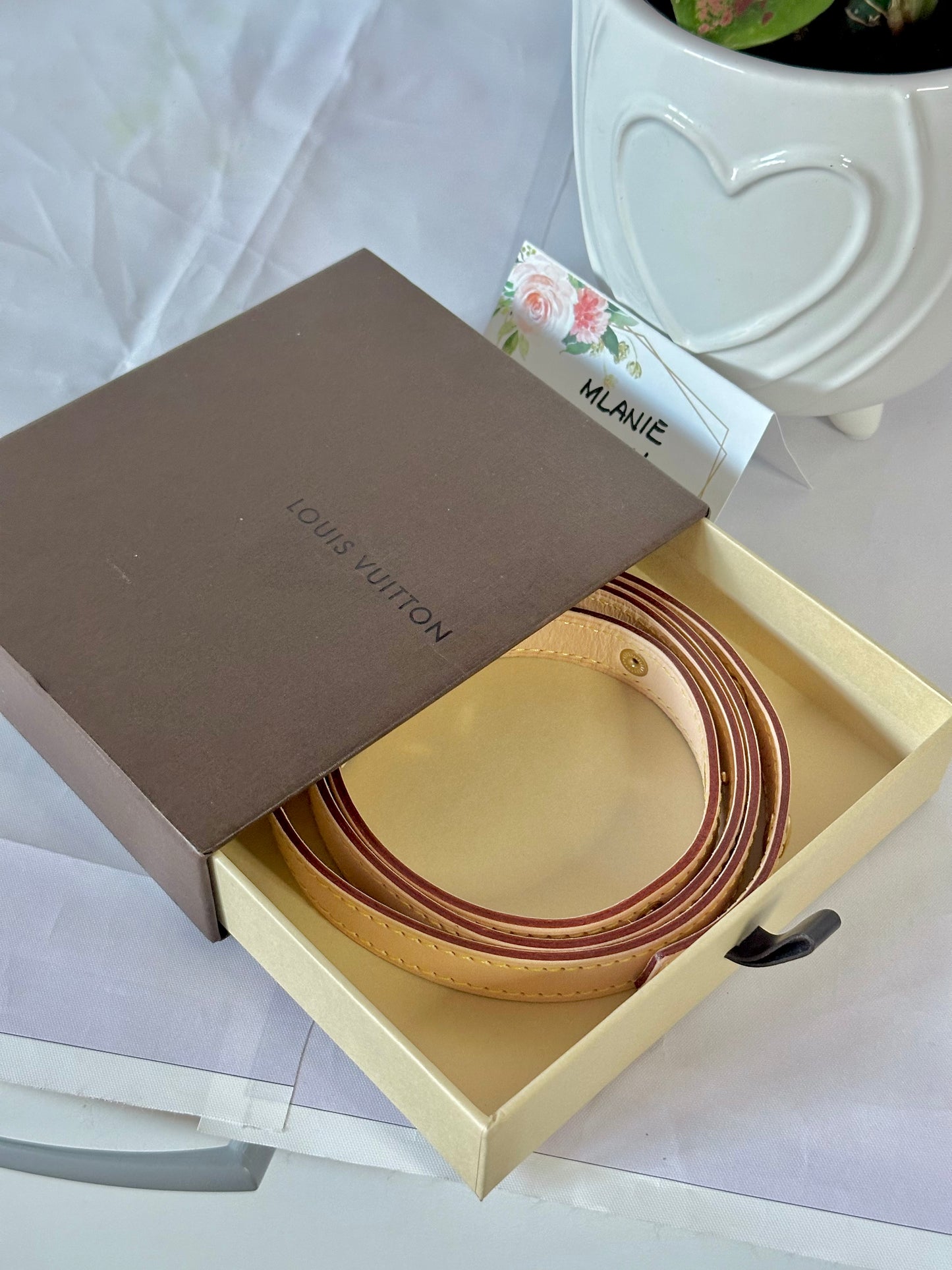 Louis Vuitton Vachetta Belt Strap Size M