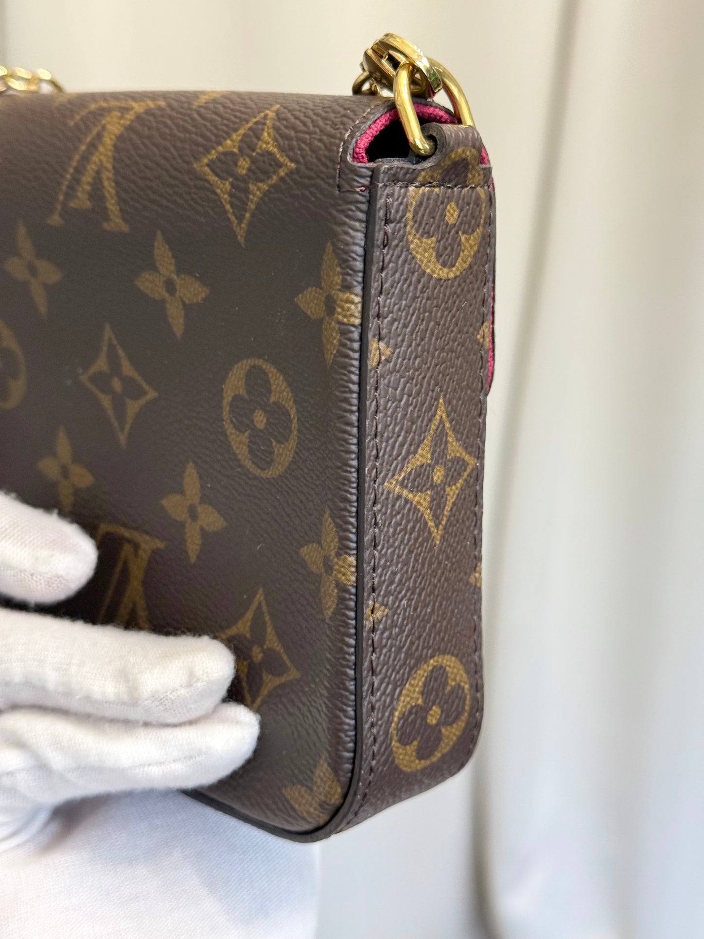Louis Vuitton Pochette Felicie Mono Fuchsia