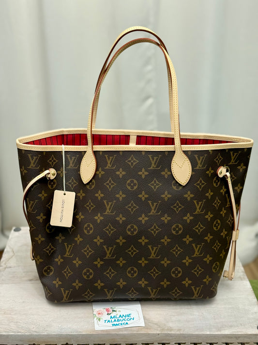 Louis Vuitton Neverfull MM Mono Cerise Bag Only