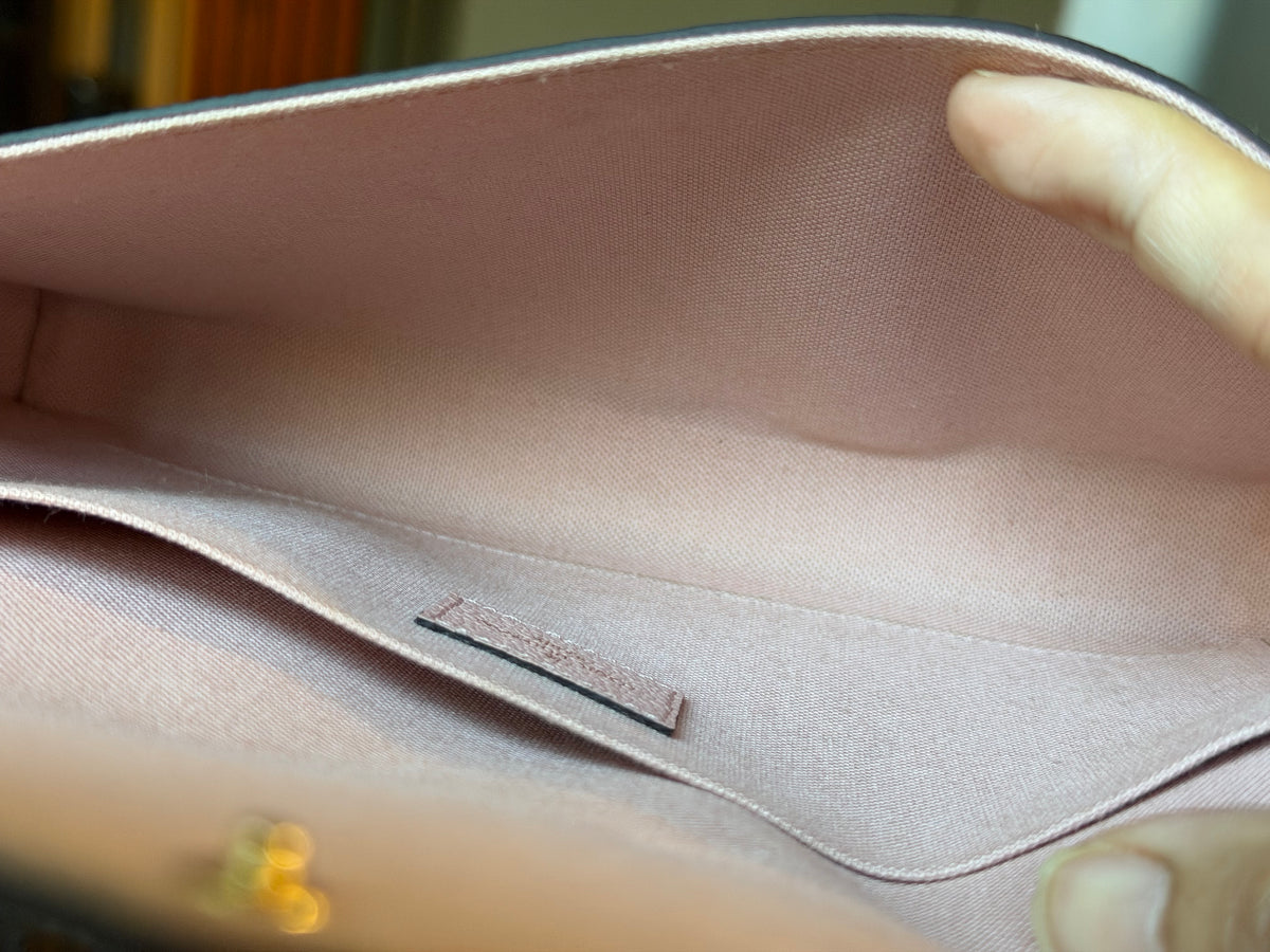 Louis Vuitton Felicie Pochette Empreinte Rose Poudre with Inserts