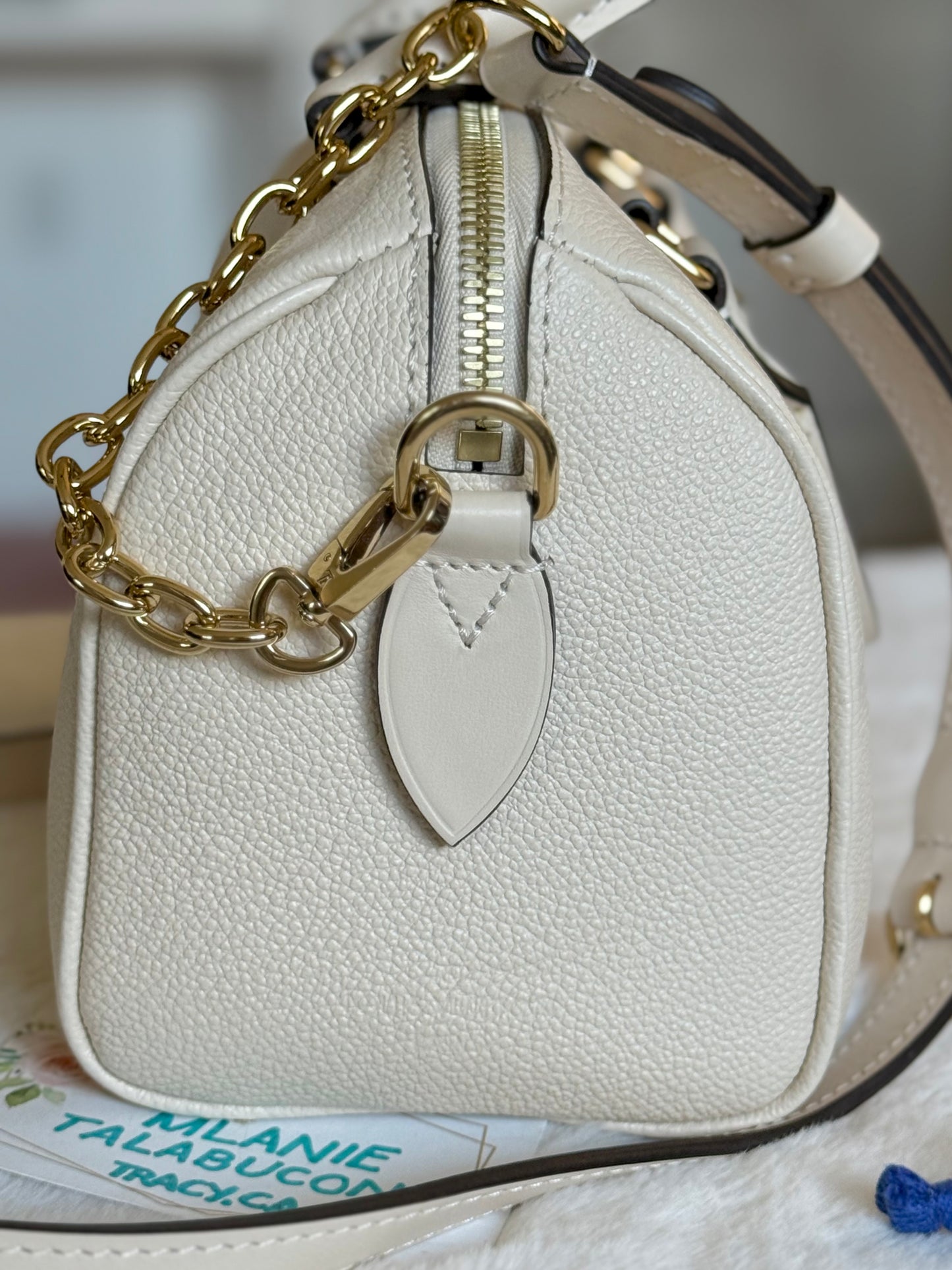 Speedy Bandouliere 20 Mono Giant Empreinte Creme