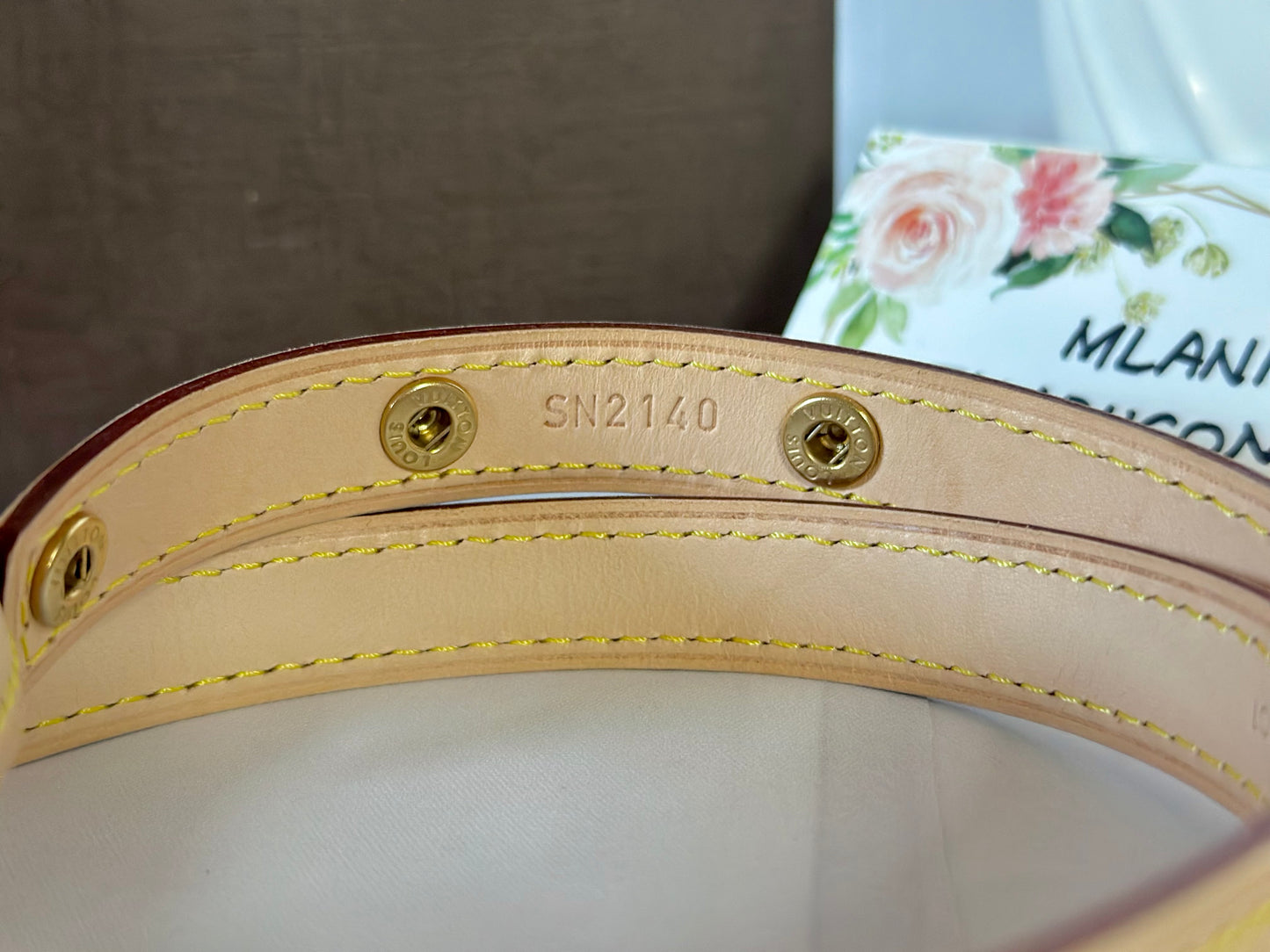 Louis Vuitton Vachetta Belt Strap Size M