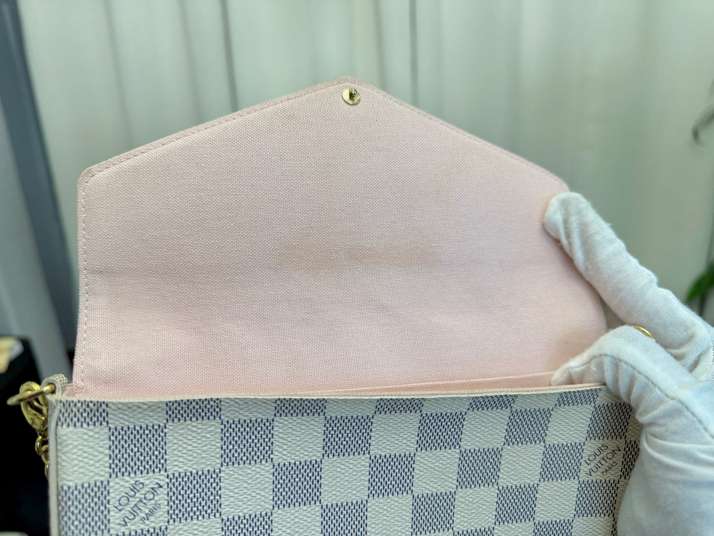 Louis Vuitton Felicie Pochette Damier Azur