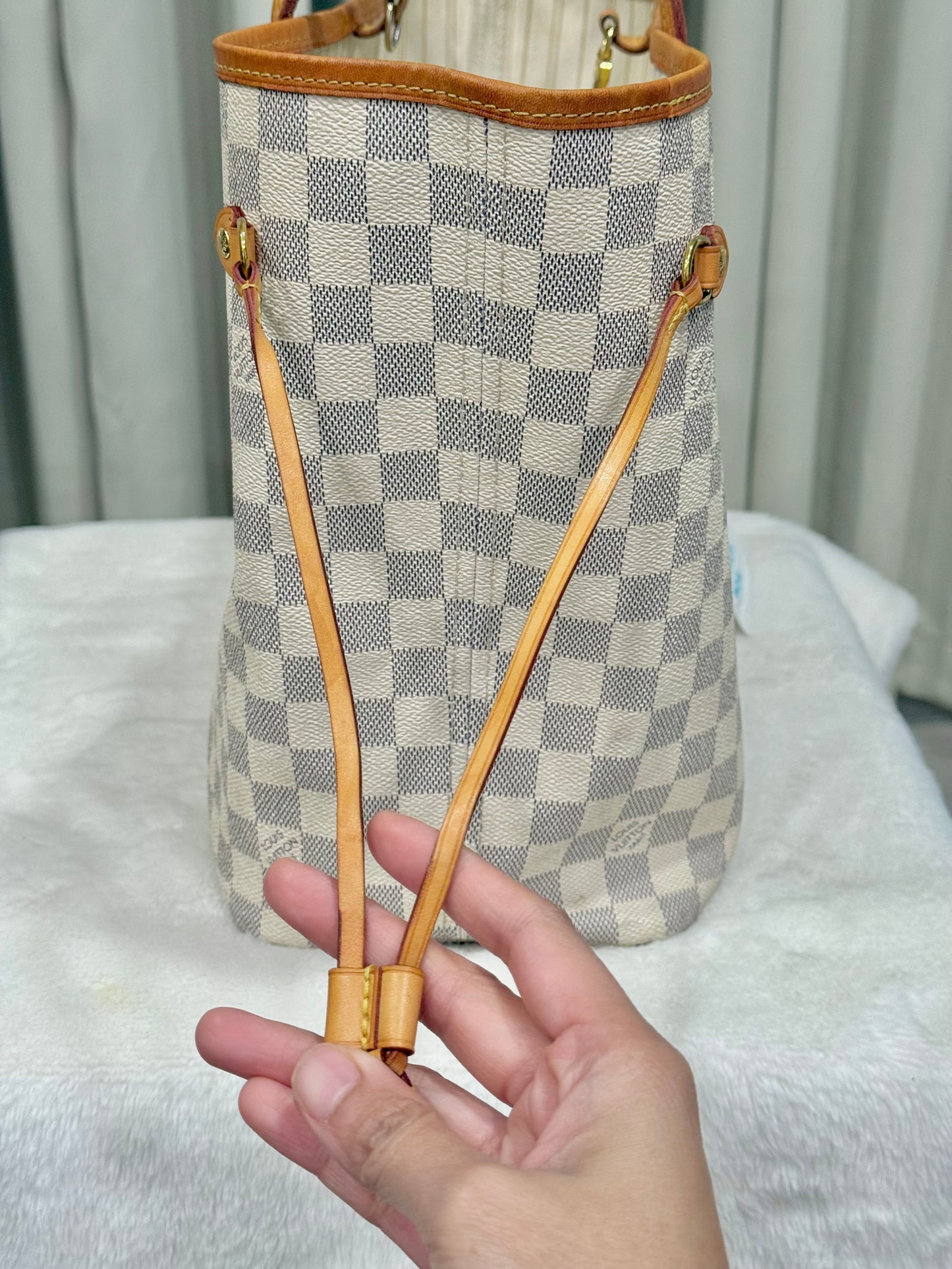 Louis Vuitton Neverfull MM Damier Azur Beige
