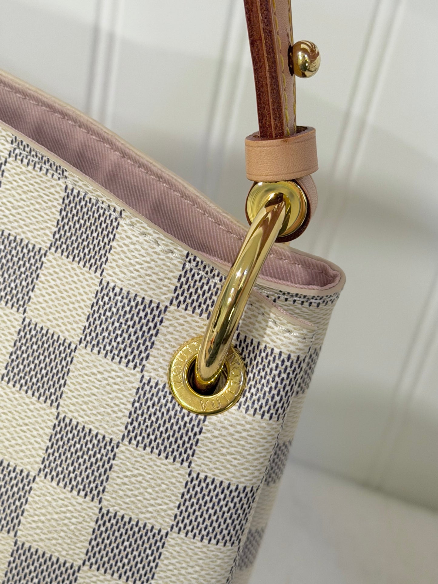 Louis Vuitton Graceful PM Damier Azur Rose Ballerine