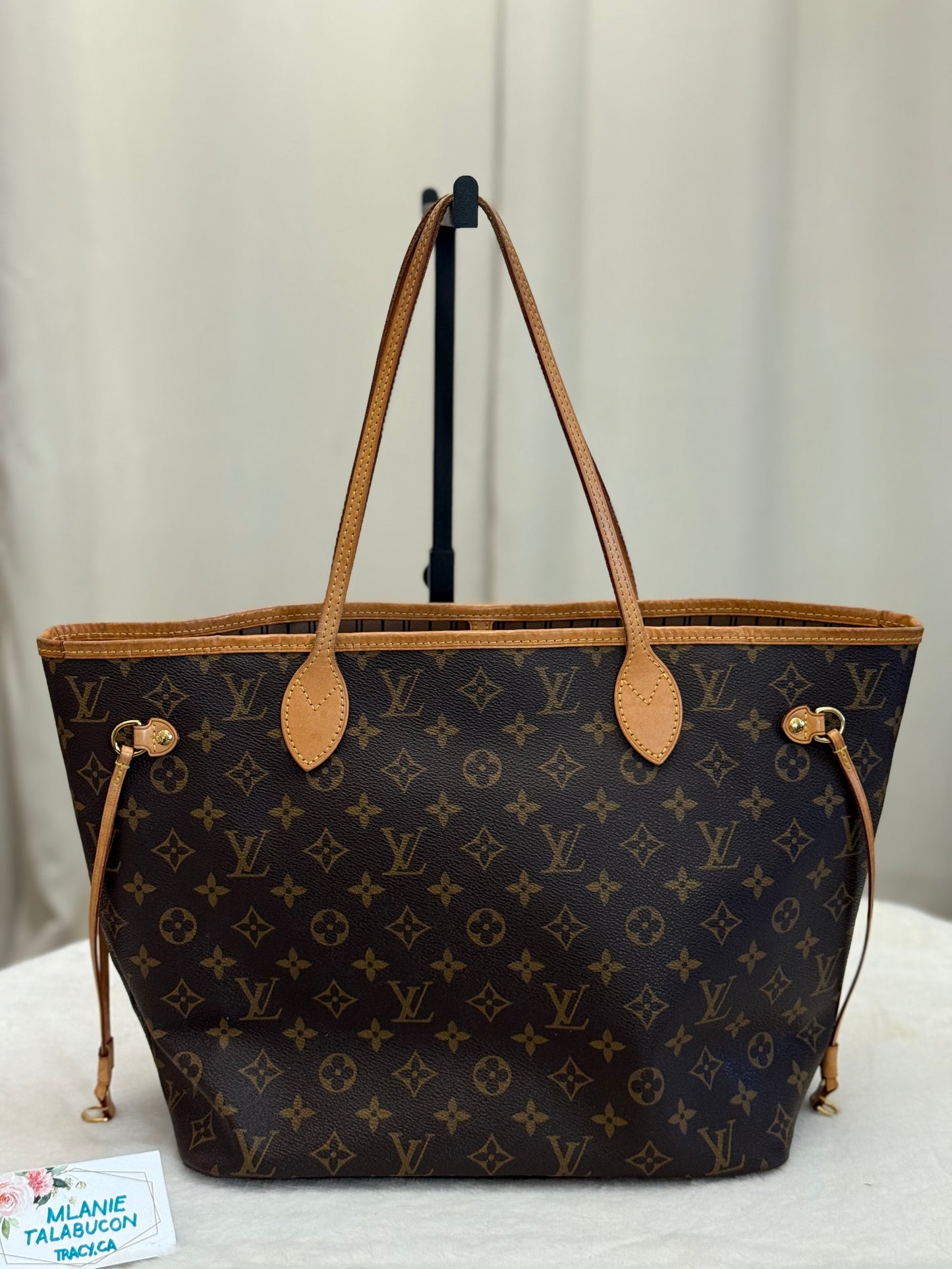 Louis Vuitton Neverfull MM Mono Beige