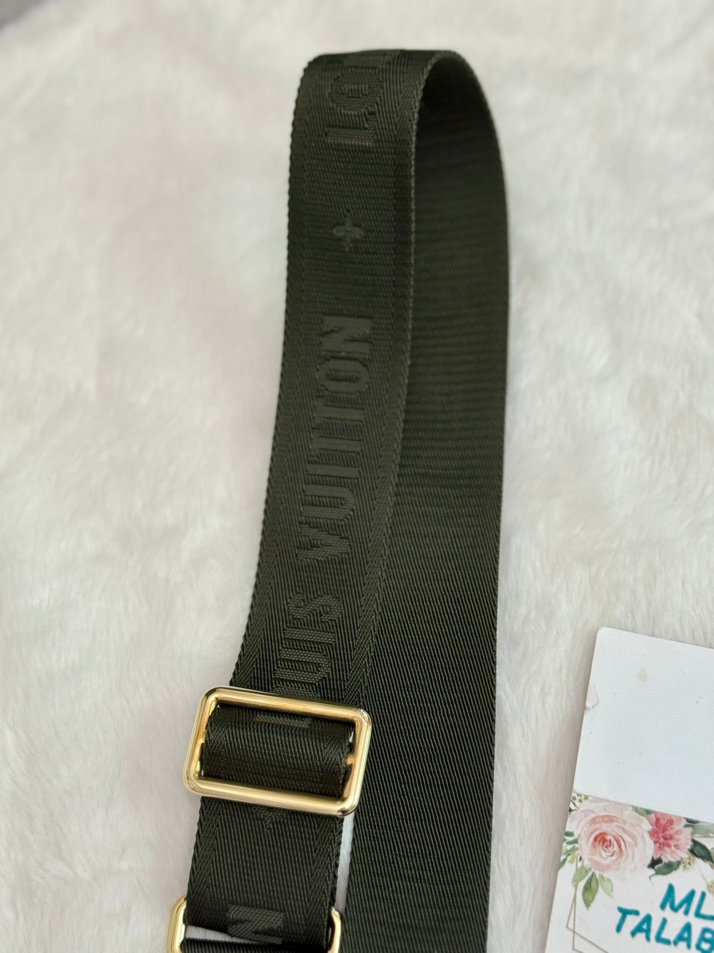 Louis Vuitton Guitar Jacquard Khaki Adjustable Strap