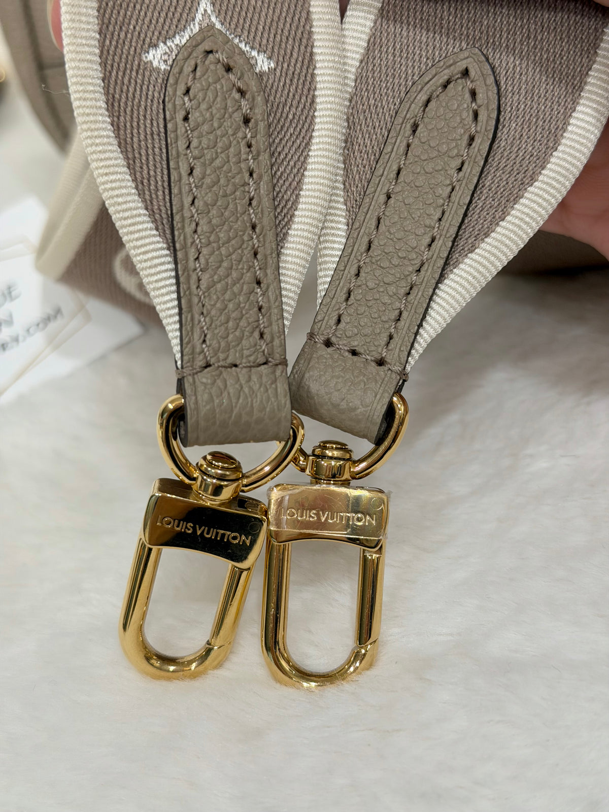 Louis Vuitton Diane Empreinte Bicolor Turtledove/Cream