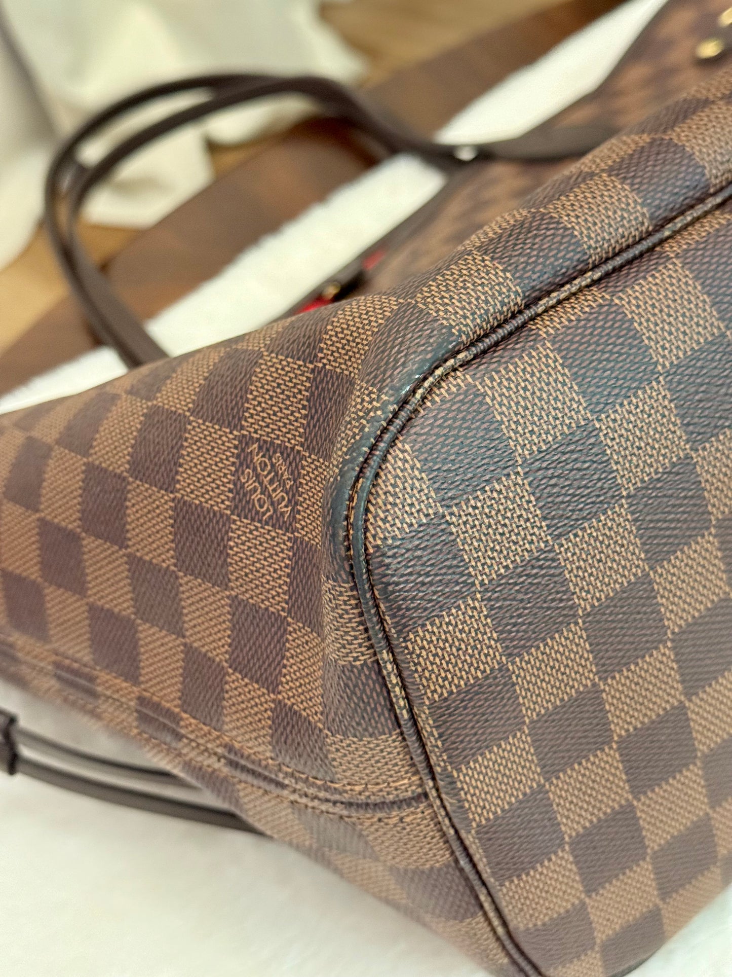 Louis Vuitton Neverfull MM Damier Ebene Bag Only