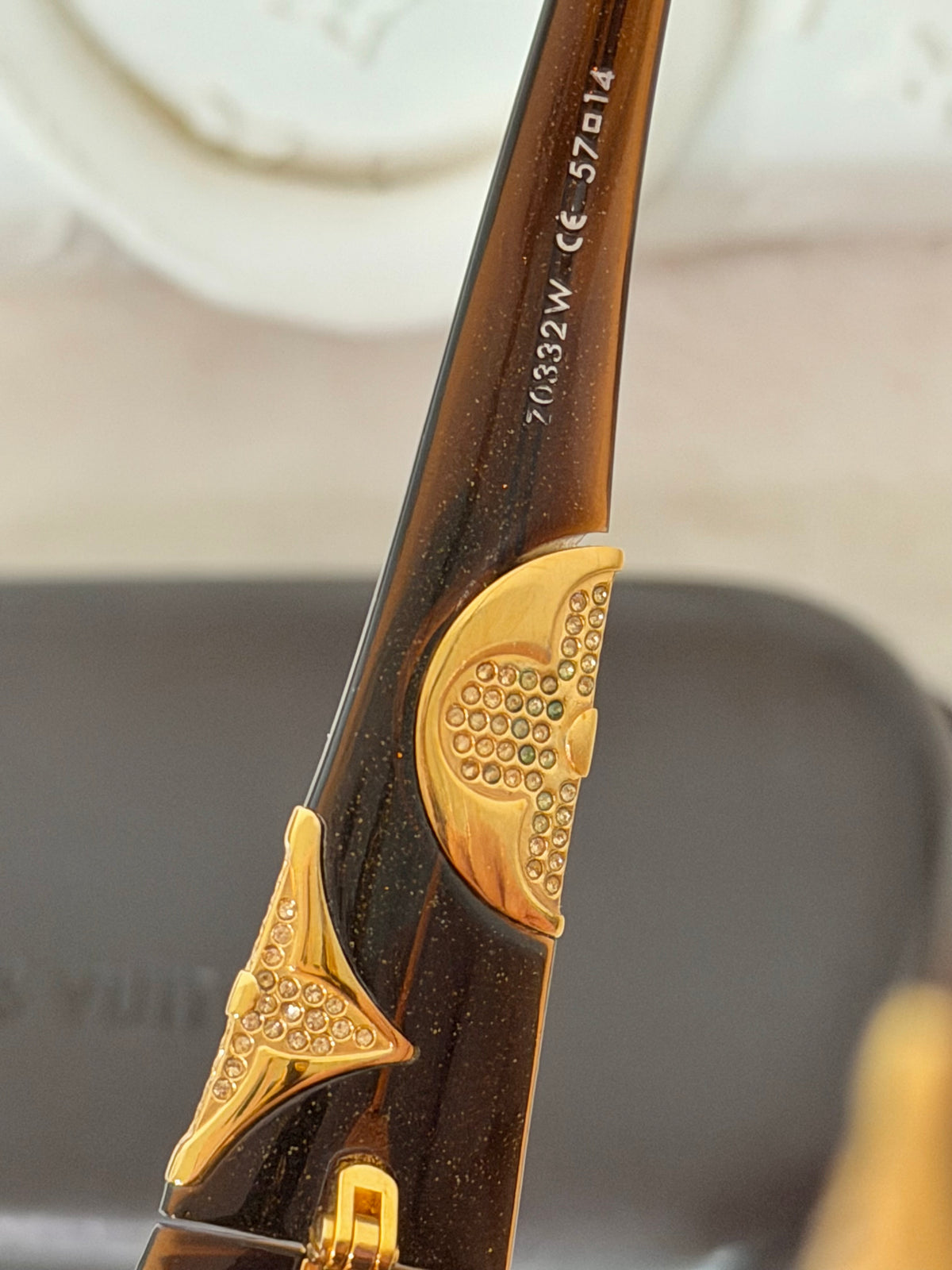Louis Vuitton Brown Speckling Acetate Frame Iris PM Sunglasses-Z0332W