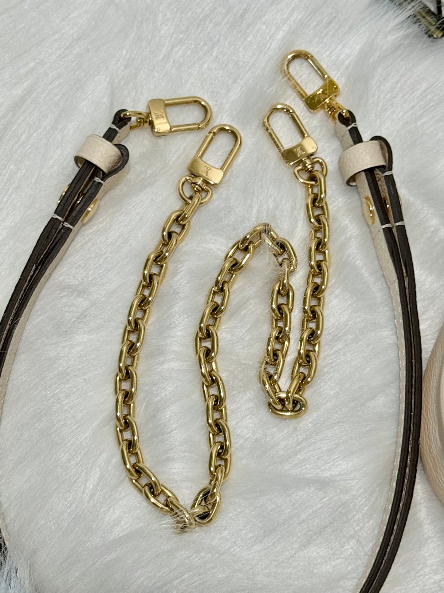 Louis Vuitton Ivy Wallet on Chain Cream Empreinte
