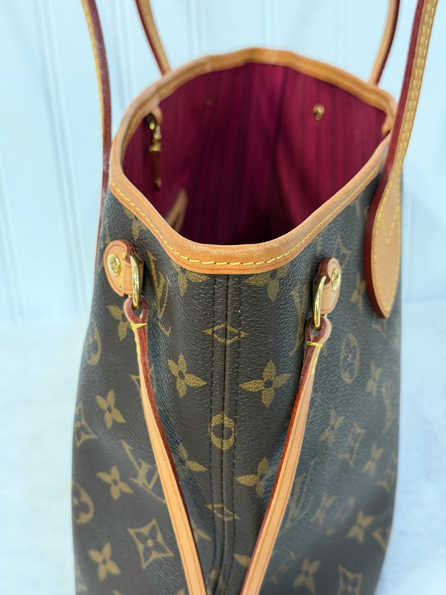 Louis Vuitton Neverfull PM Mono Fuchsia FULL SET