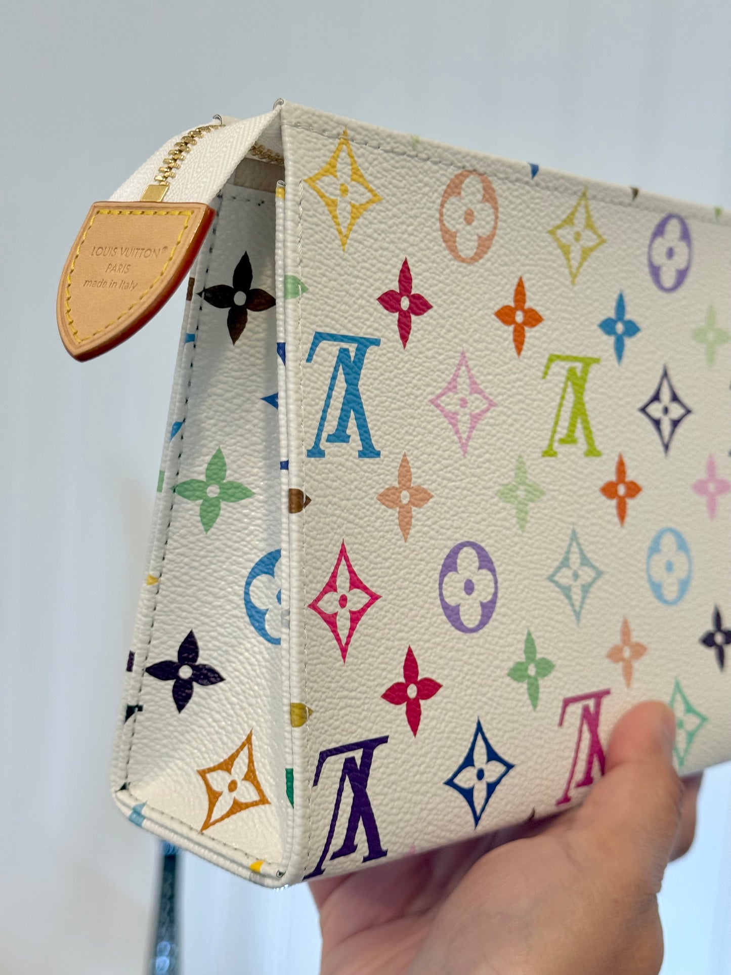Louis Vuitton Toiletry 19 Takashi Murakami Multicolore Blanc/White
