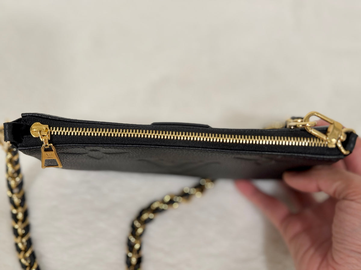 Louis Vuitton Multi Pochette Mono Giant Empreinte Black