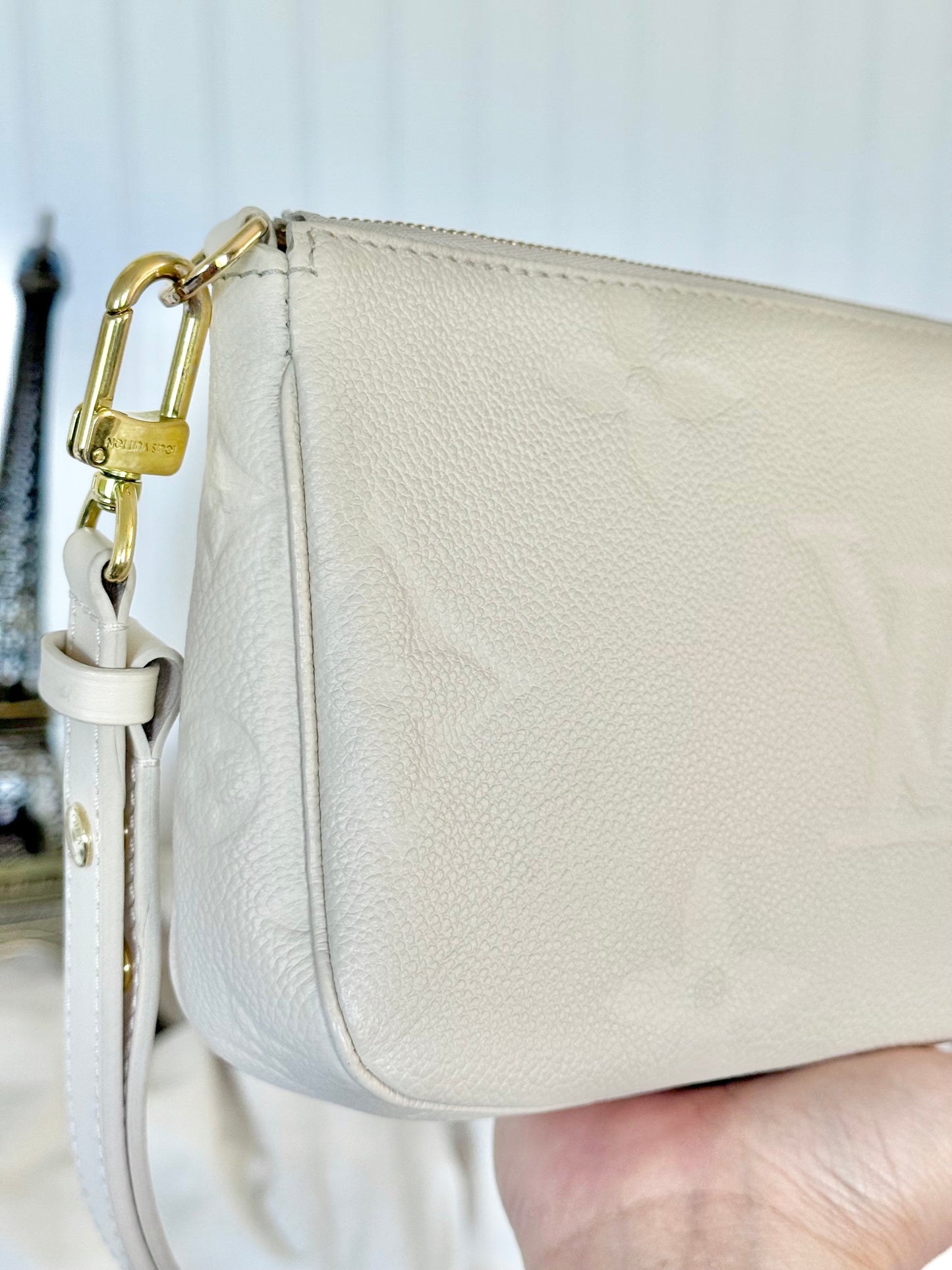 Louis Vuitton Multi Pochette Mono Giant Empreinte Cream