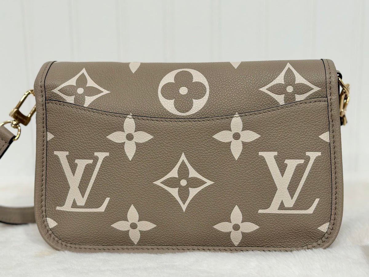 Louis Vuitton Diane Empreinte Bicolor Turtledove/Cream