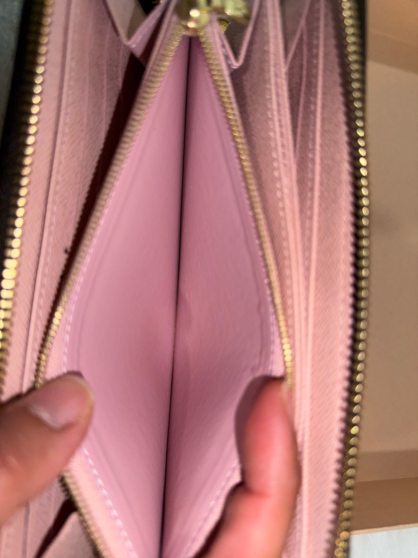 Louis Vuitton Zippy Wallet Mono Rose Ballerine