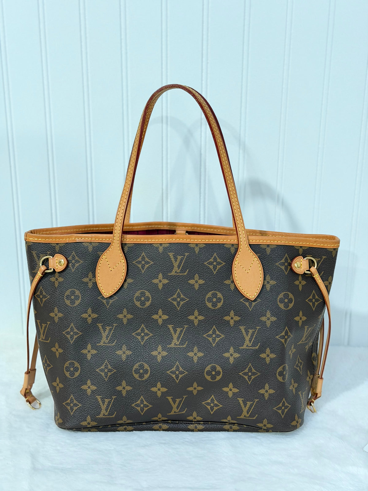 Louis Vuitton Neverfull PM Mono Fuchsia FULL SET