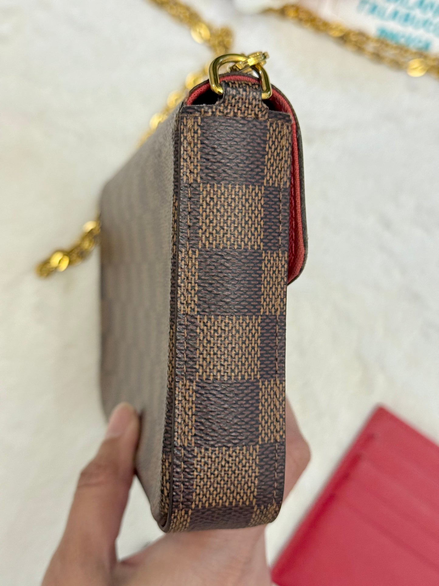 Louis Vuitton Felicie Pochette DE with zippered insert