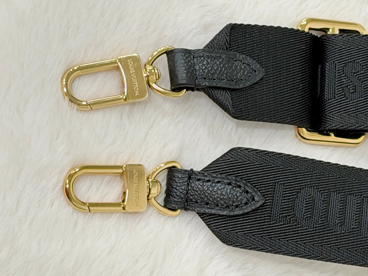 Louis Vuitton Black Jacquard Adjustable Bandouliere Strap J02553