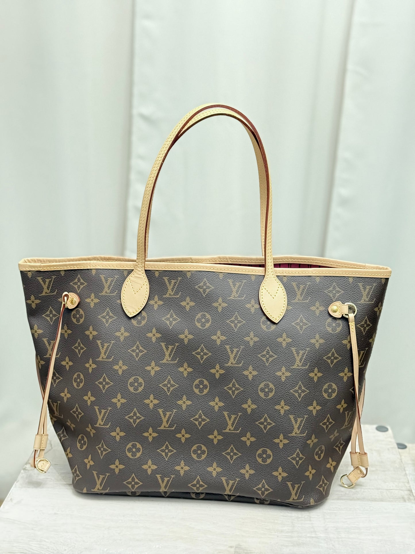 Louis Vuitton Neverfull MM Mono Pivoine Bag Only