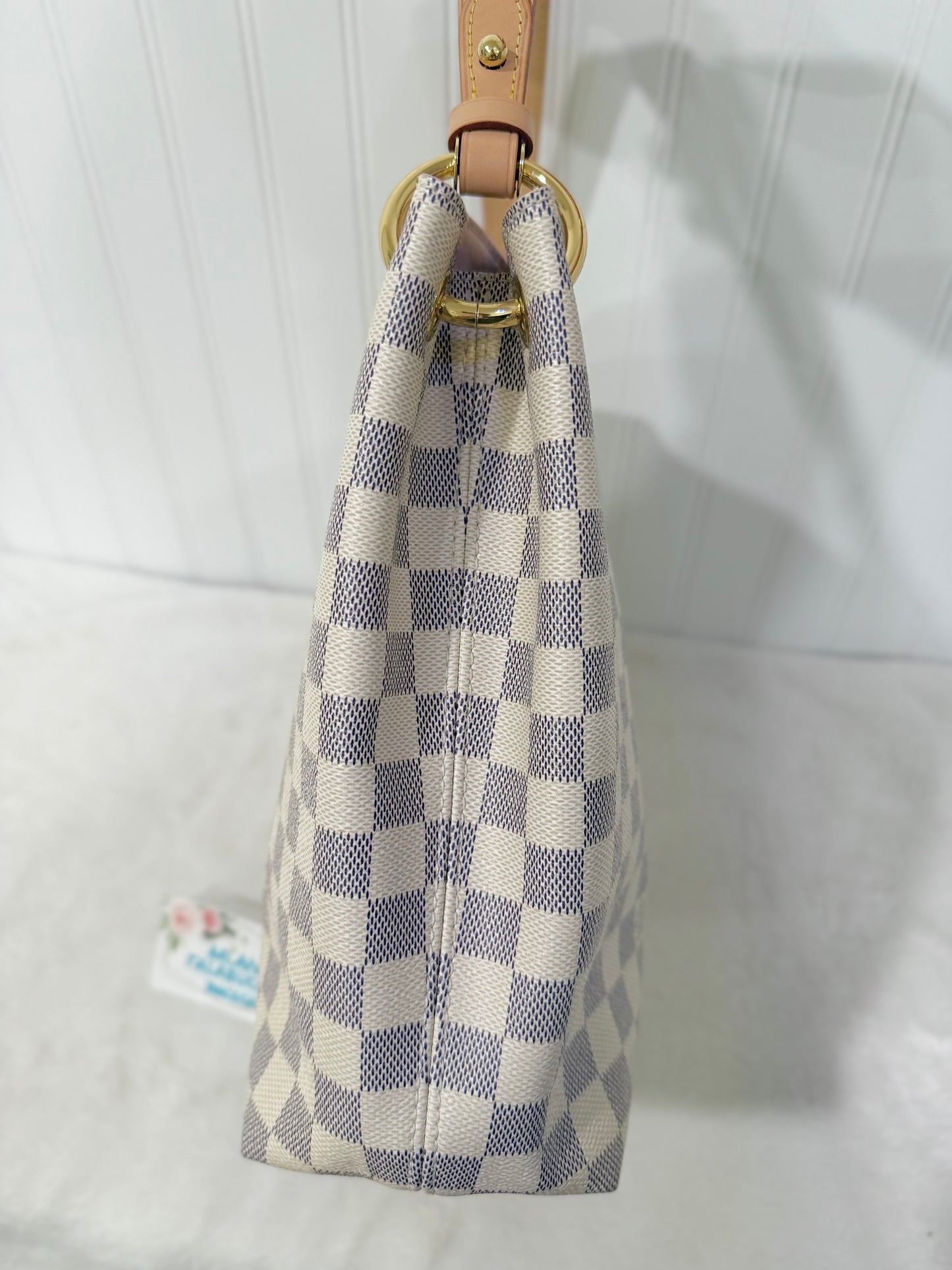 Louis Vuitton Graceful PM Damier Azur Rose Ballerine