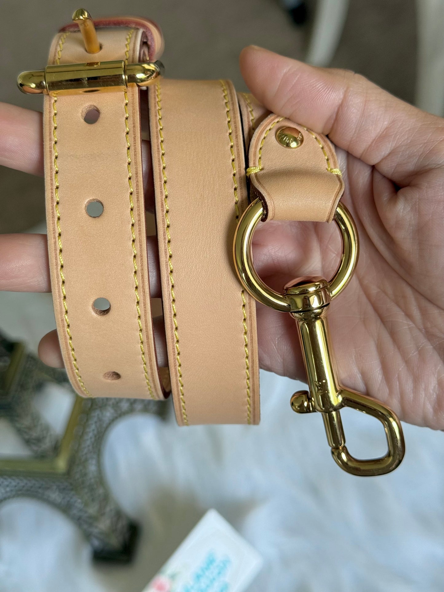 Louis Vuitton  Adjustable Vachetta Strap J00109