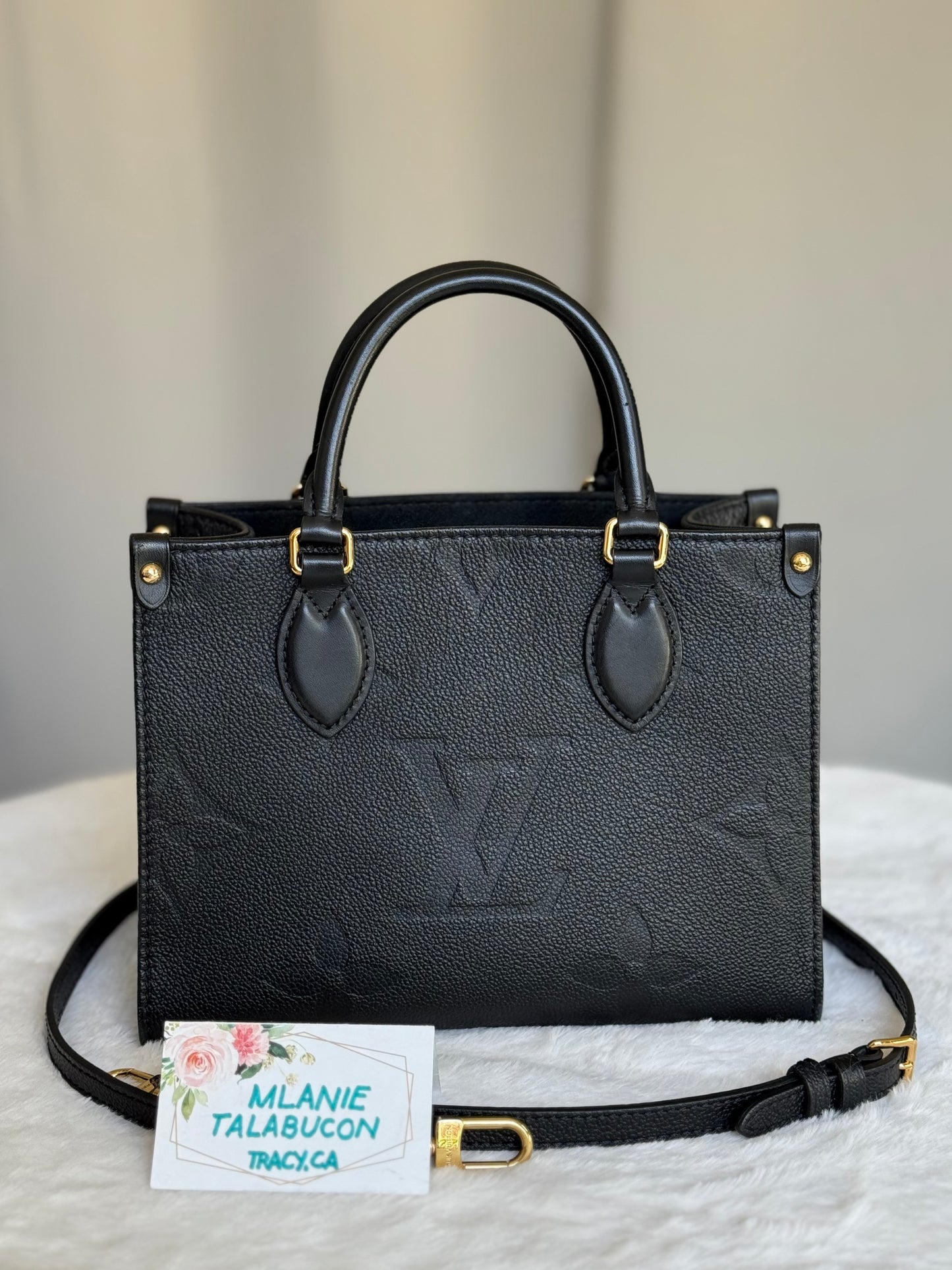 Louis Vuitton Onthego PM Giant Mono Empreinte Noir/Black