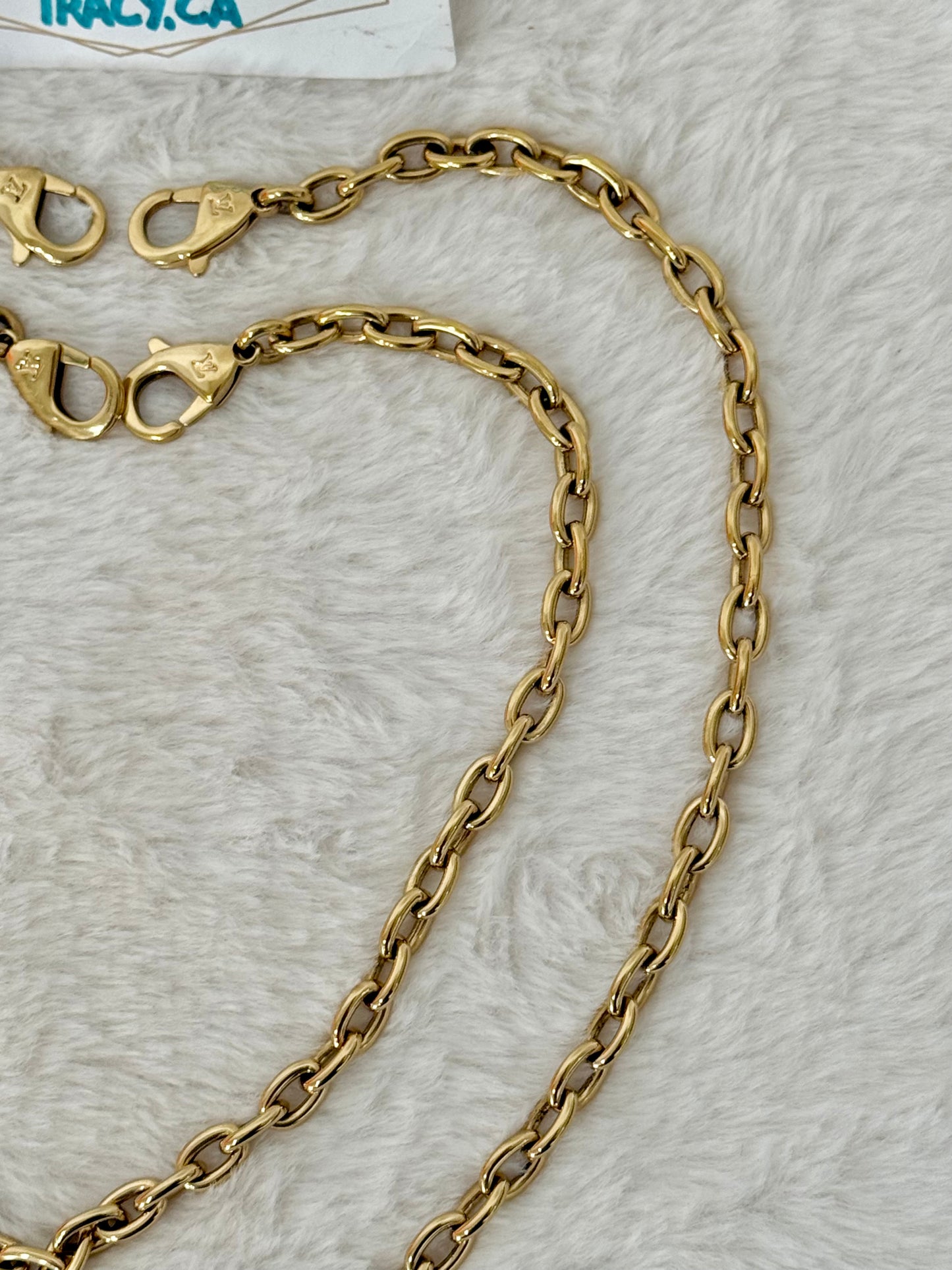 Louis Vuitton Metal Chain Straps from Pochette Camille