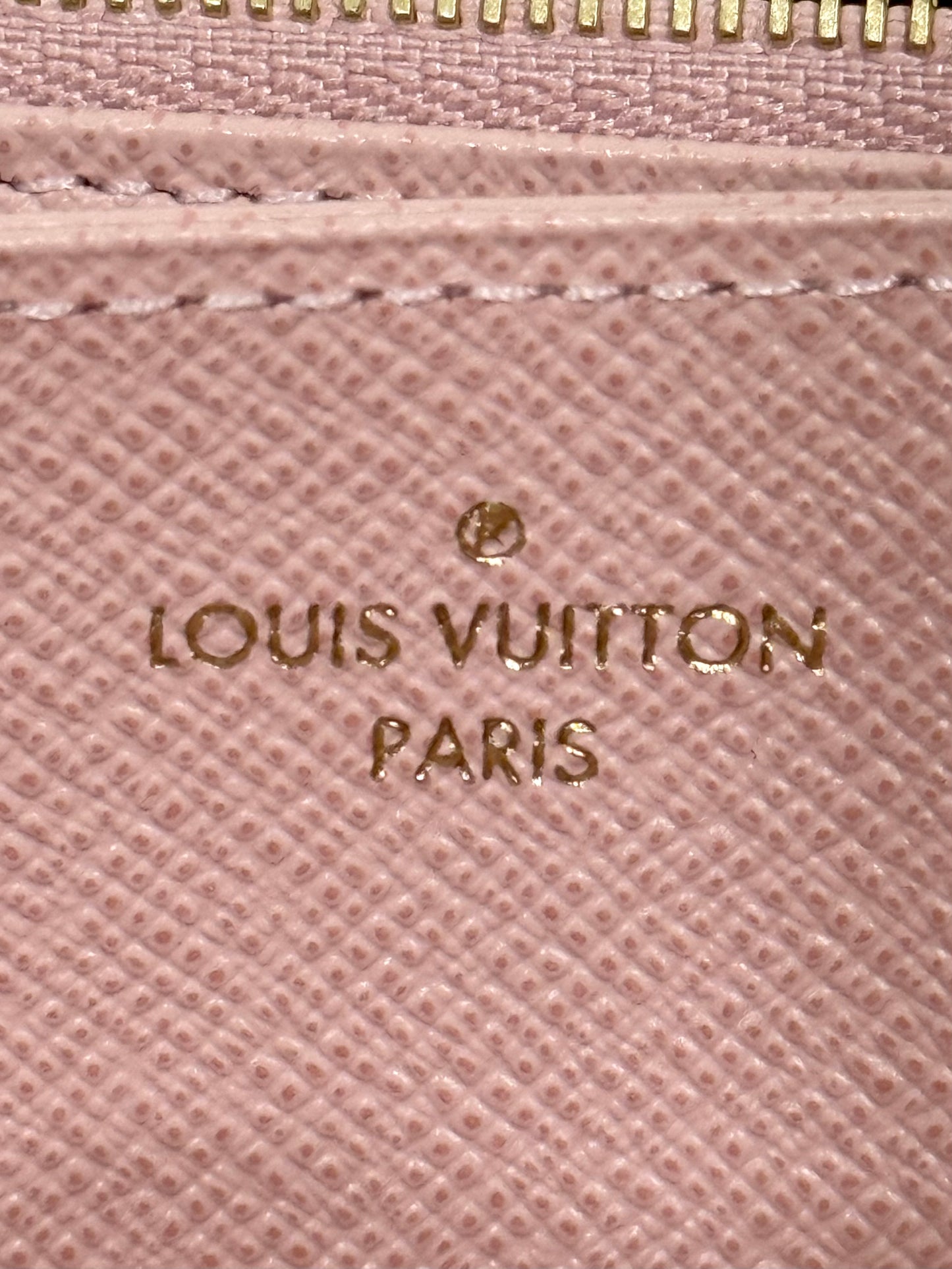 Louis Vuitton Zippy Wallet Mono Rose Ballerine