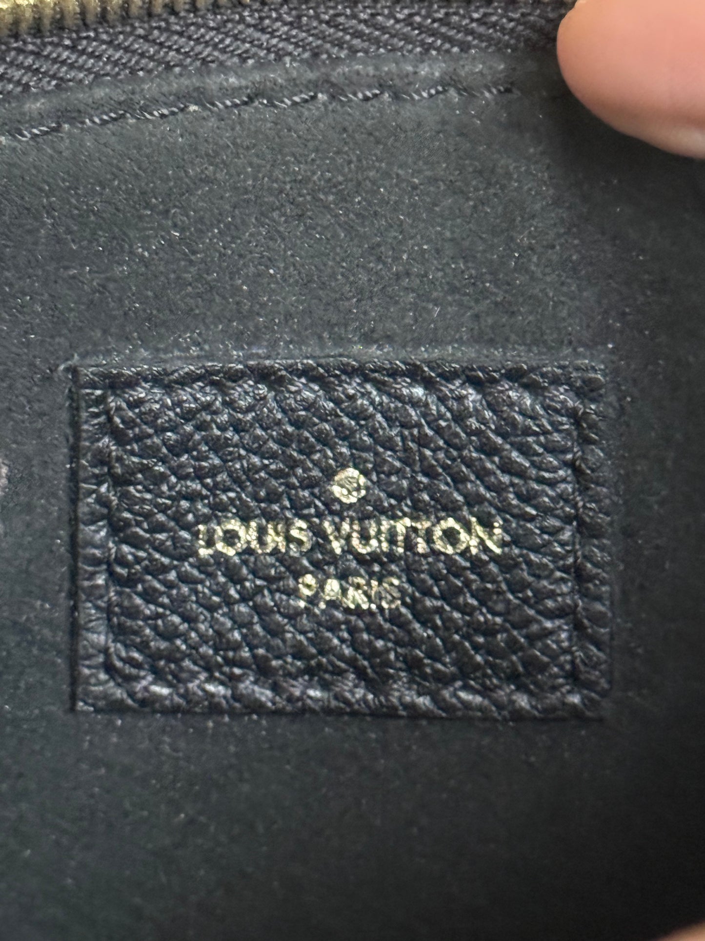 Louis Vuitton Small Pochette Black Empreinte