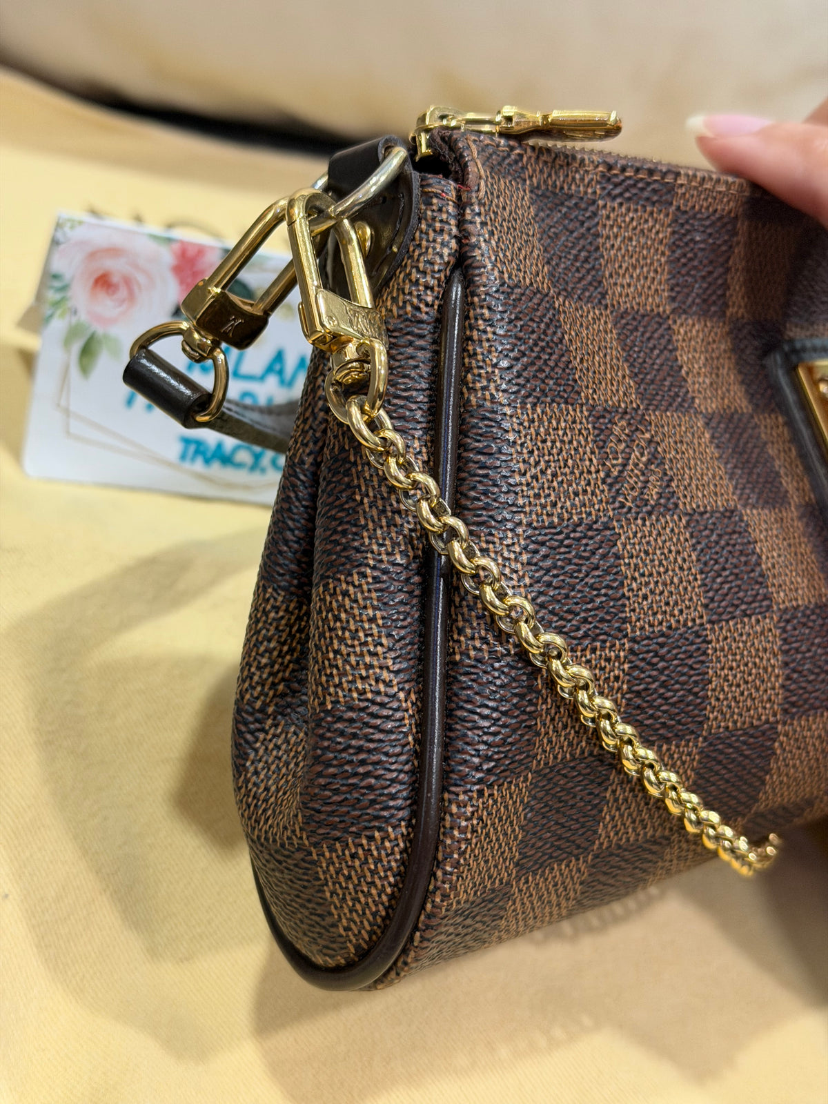 Louis Vuitton Eva Pochette Damier Ebene