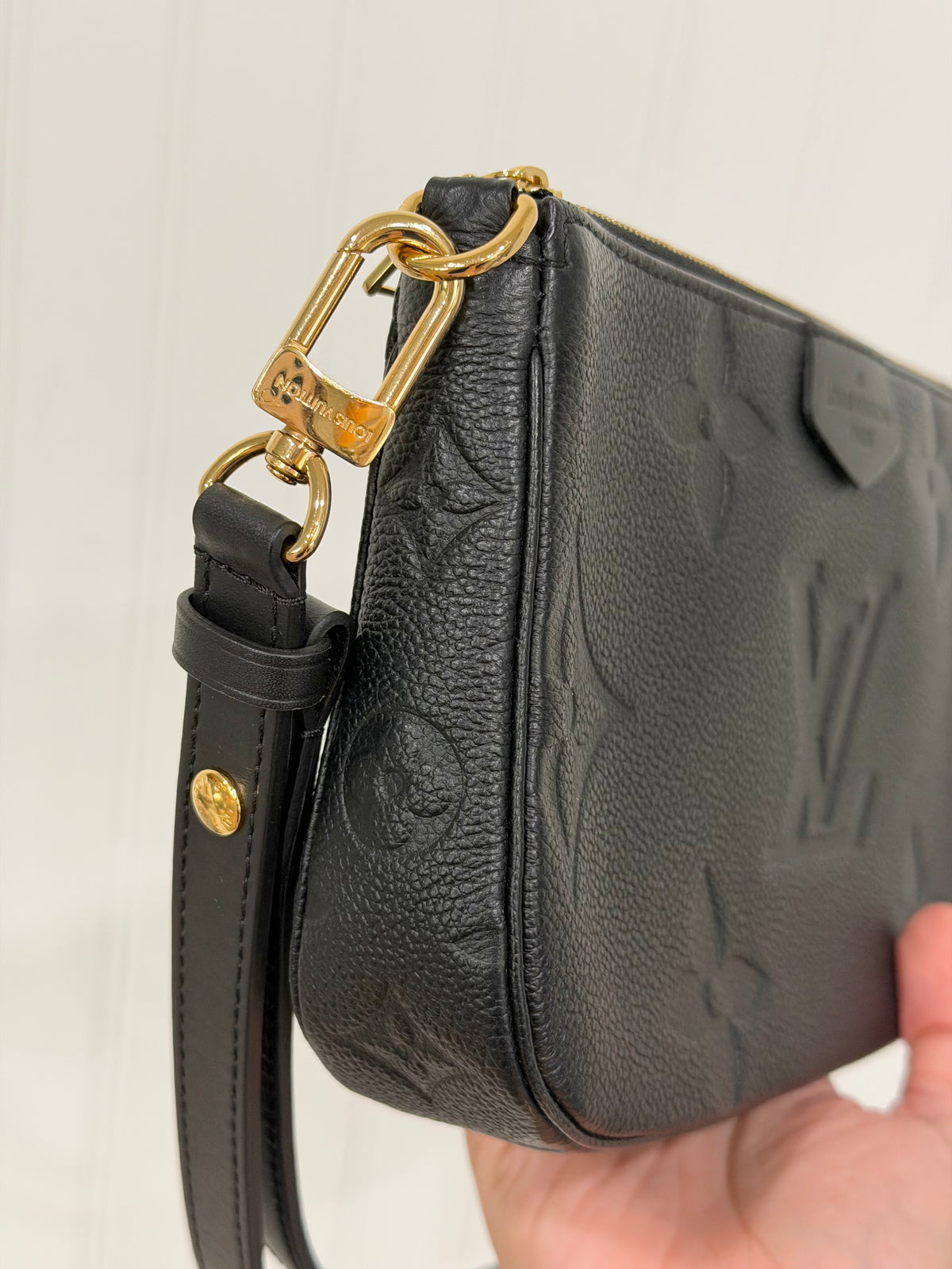 Louis Vuitton Multi Pochette Mono Giant Empreinte Black
