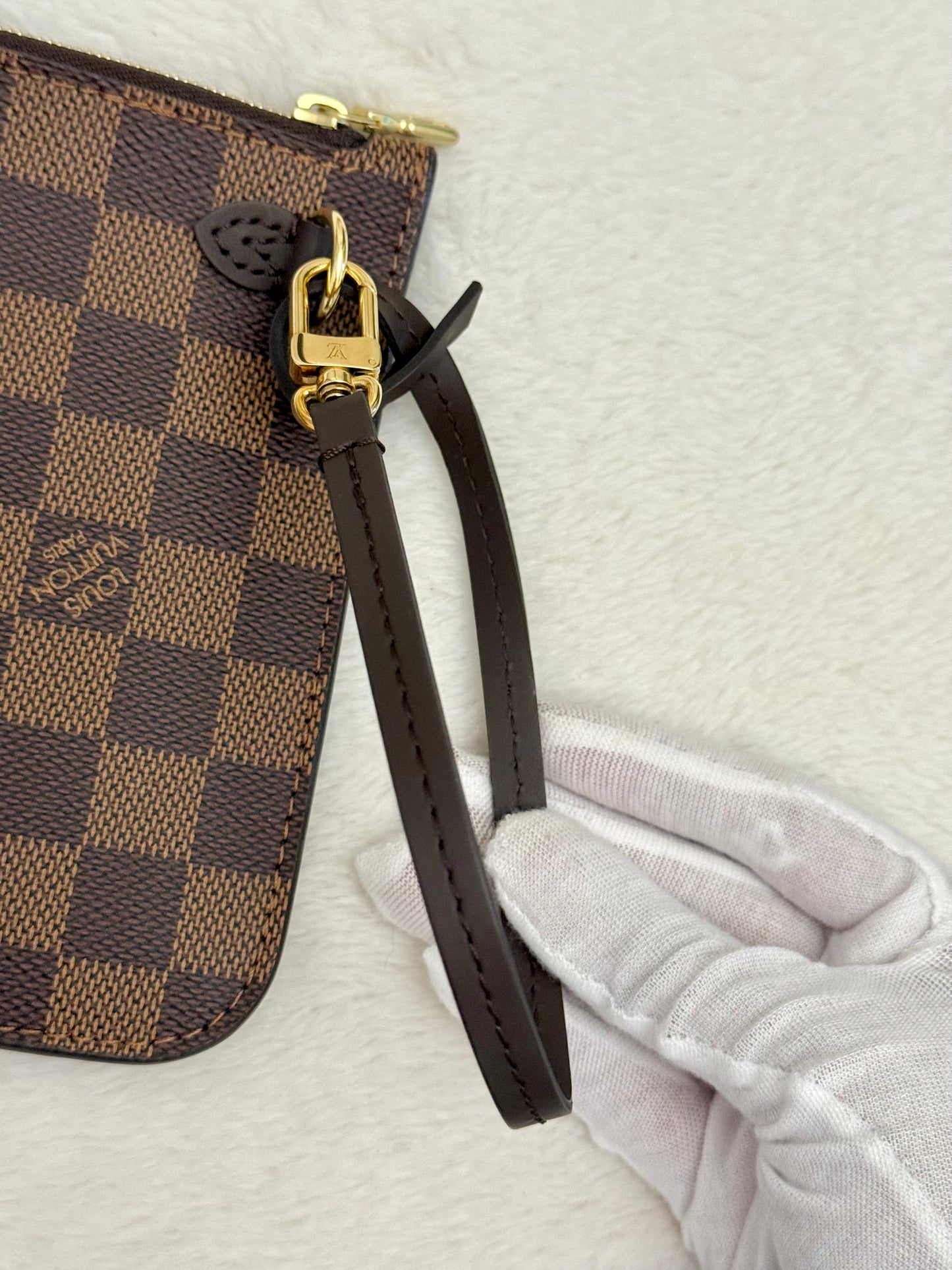 Louis Vuitton Neverfull MM DE Set (Bag and Pouch)
