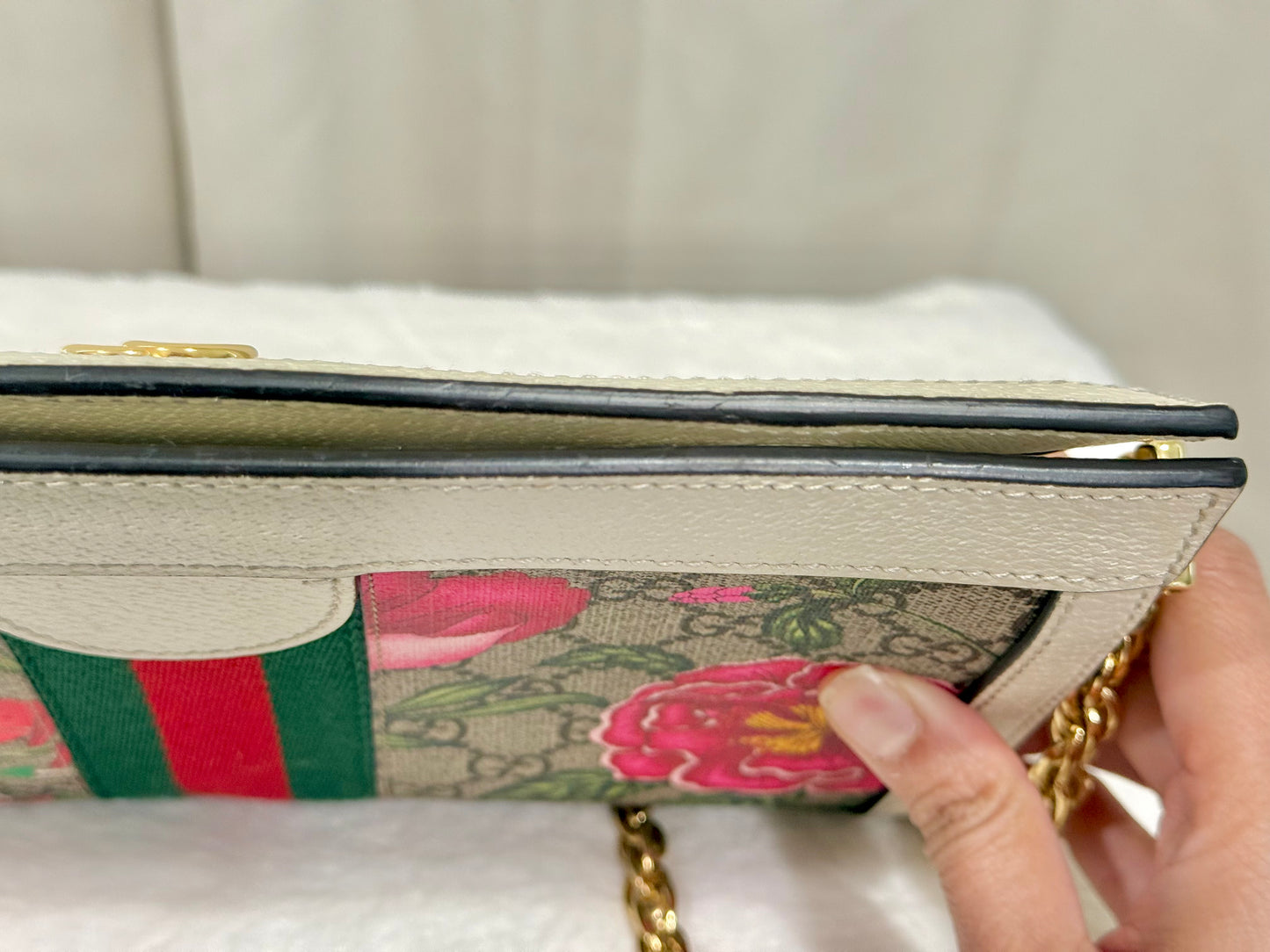 Gucci GG Supreme Flora Ophidia Small Shoulder Bag 503877