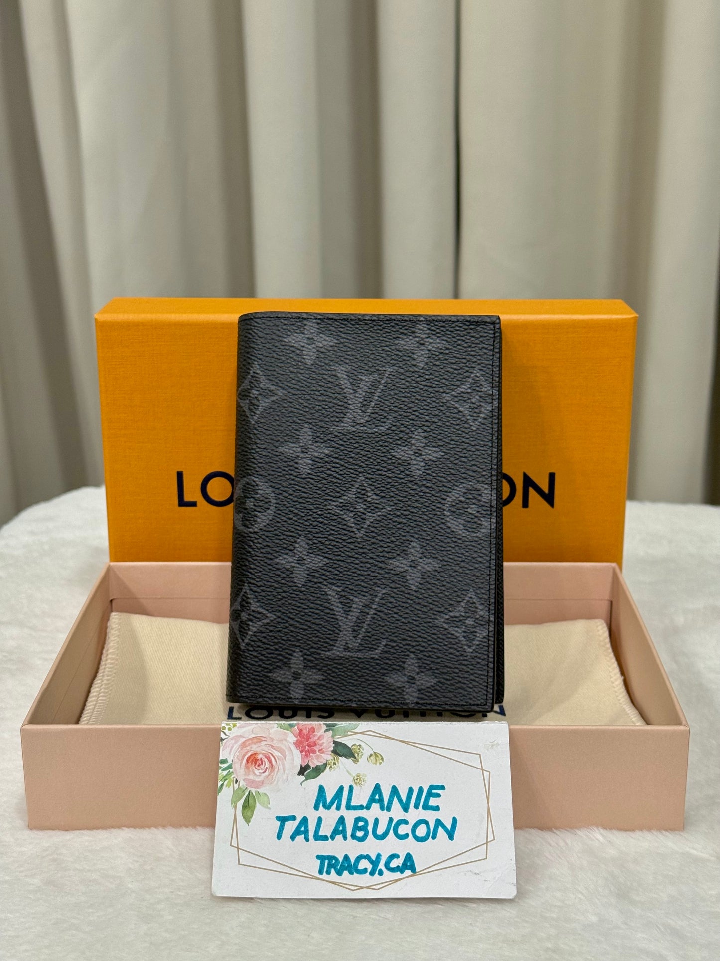 Louis Vuitton Passport Cover Mono Eclipse