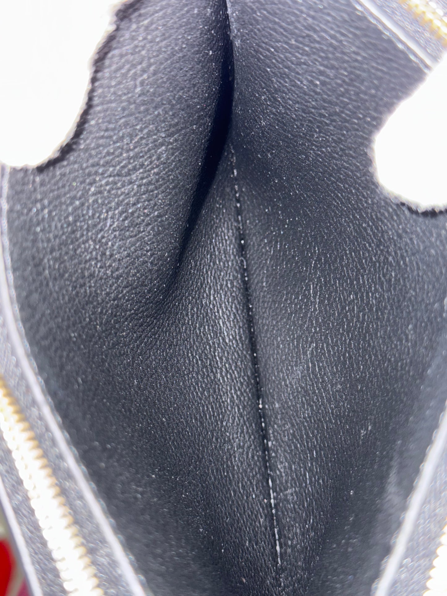 Louis Vuitton Double Zip Pochette Black Empreinte