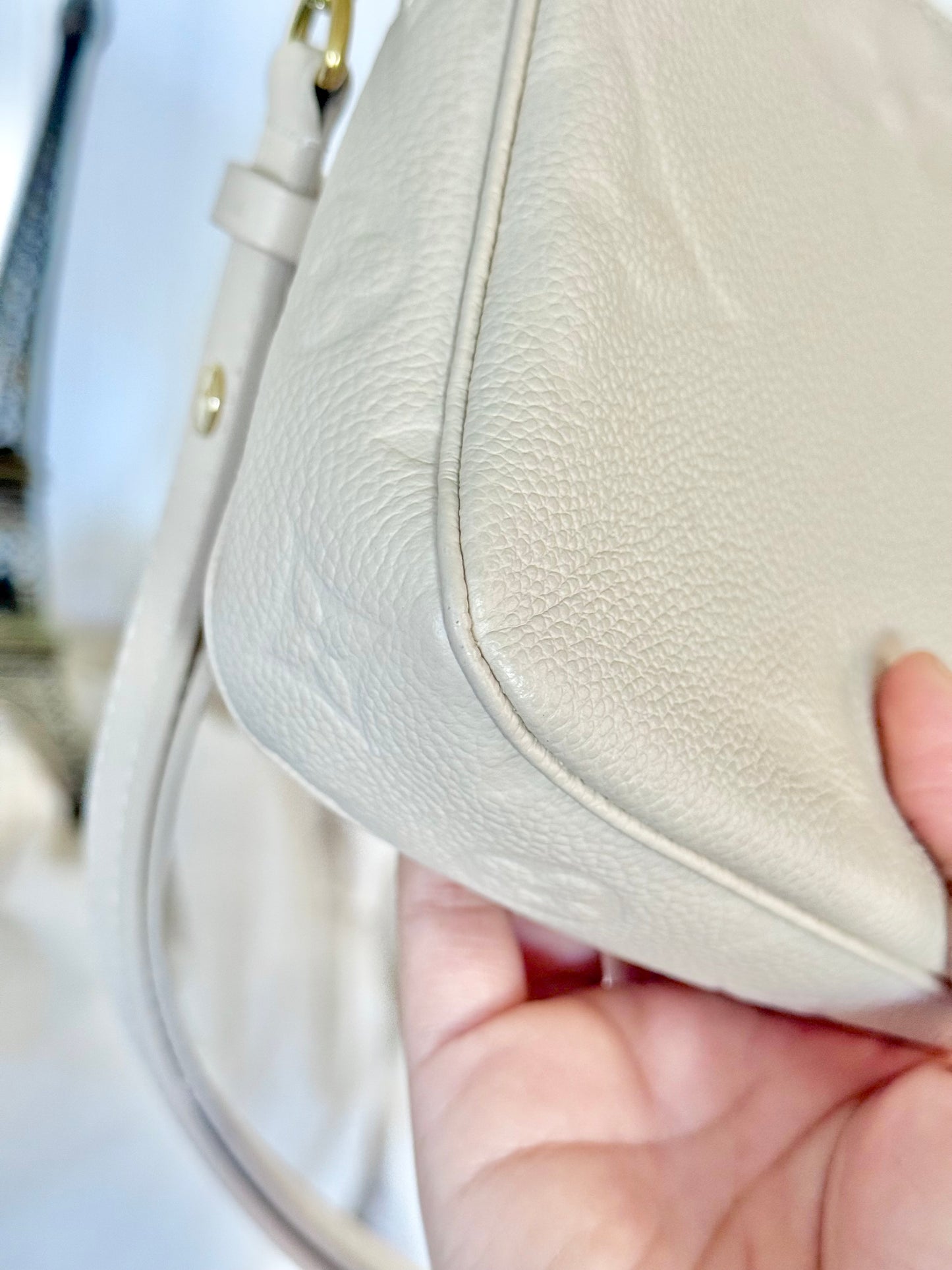 Louis Vuitton Large Pochette Giant Mono Empreinte Cream from MPA