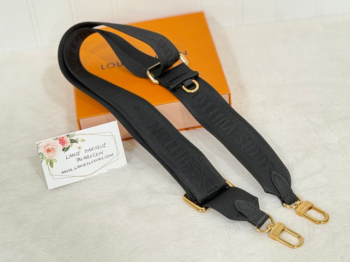 Louis Vuitton Black Jacquard Adjustable Bandouliere Strap J02553