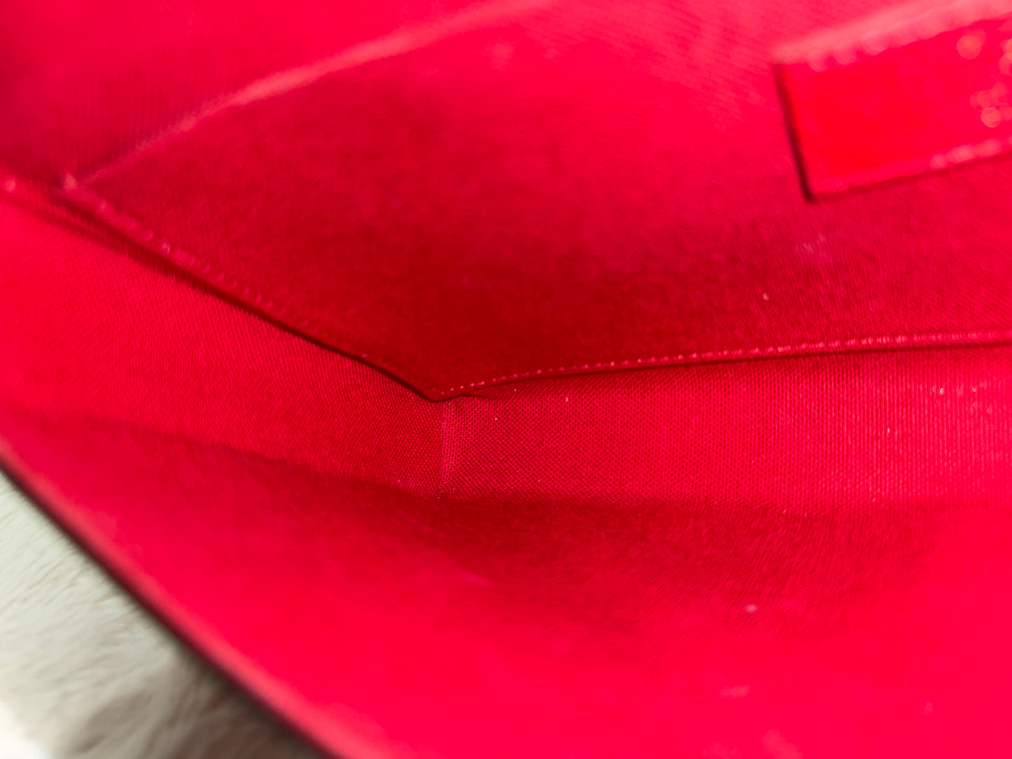 Louis Vuitton Felicie Pochette Mono Empreinte Scarlet Red