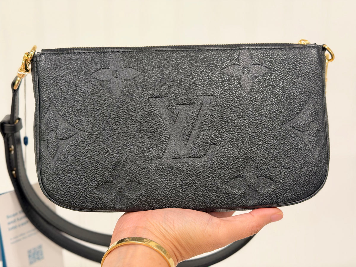 Louis Vuitton Multi Pochette Mono Giant Empreinte Black