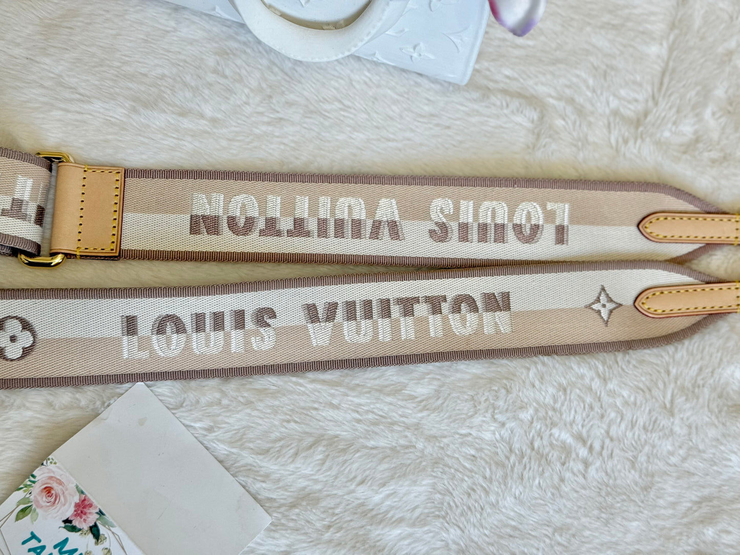 Louis Vuitton Jacquard Removable/Adjustable Beige Strap