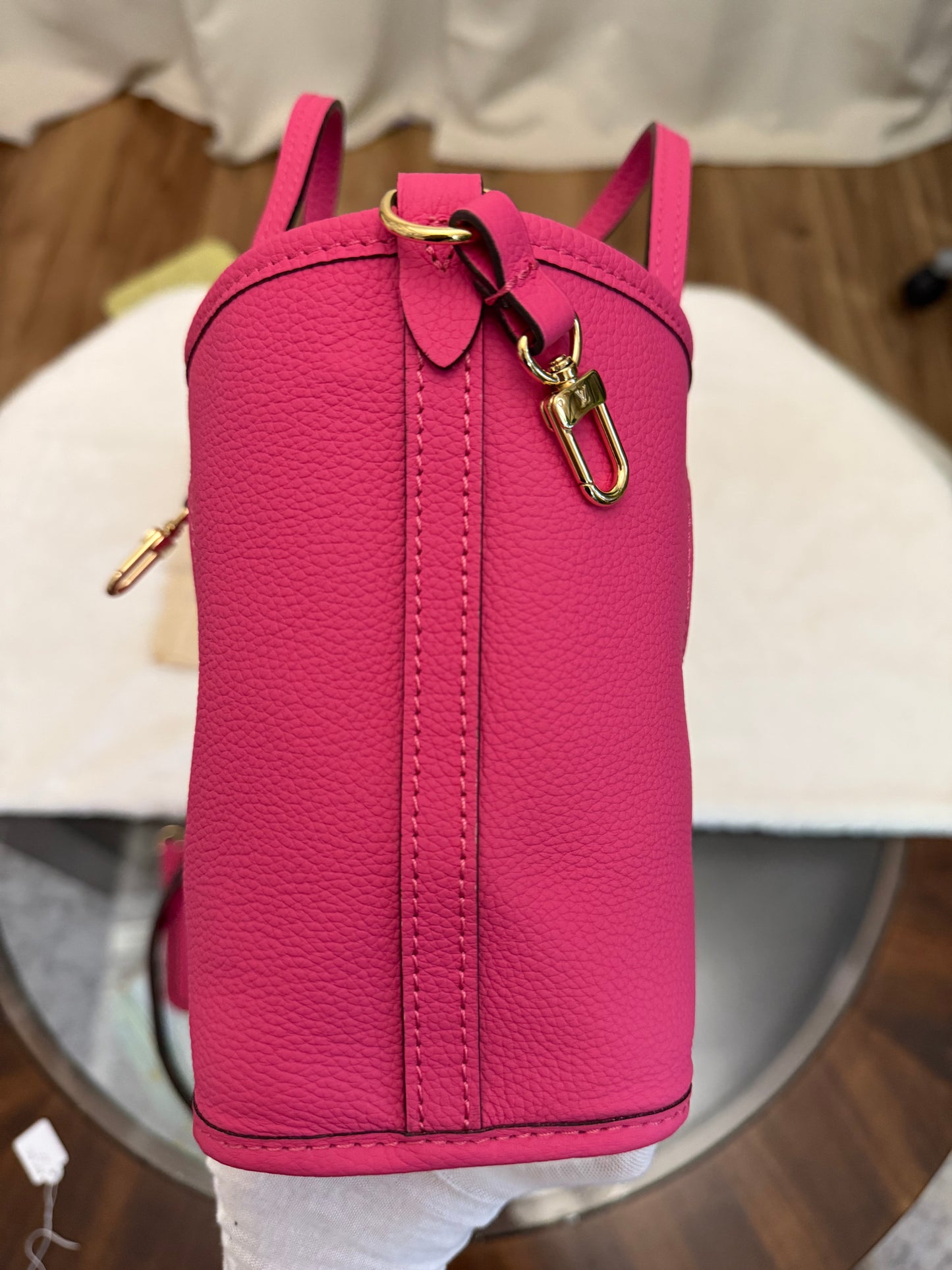 Louis Vuitton Neverfull BB Inside Out Bandouliere Rose Pondichery