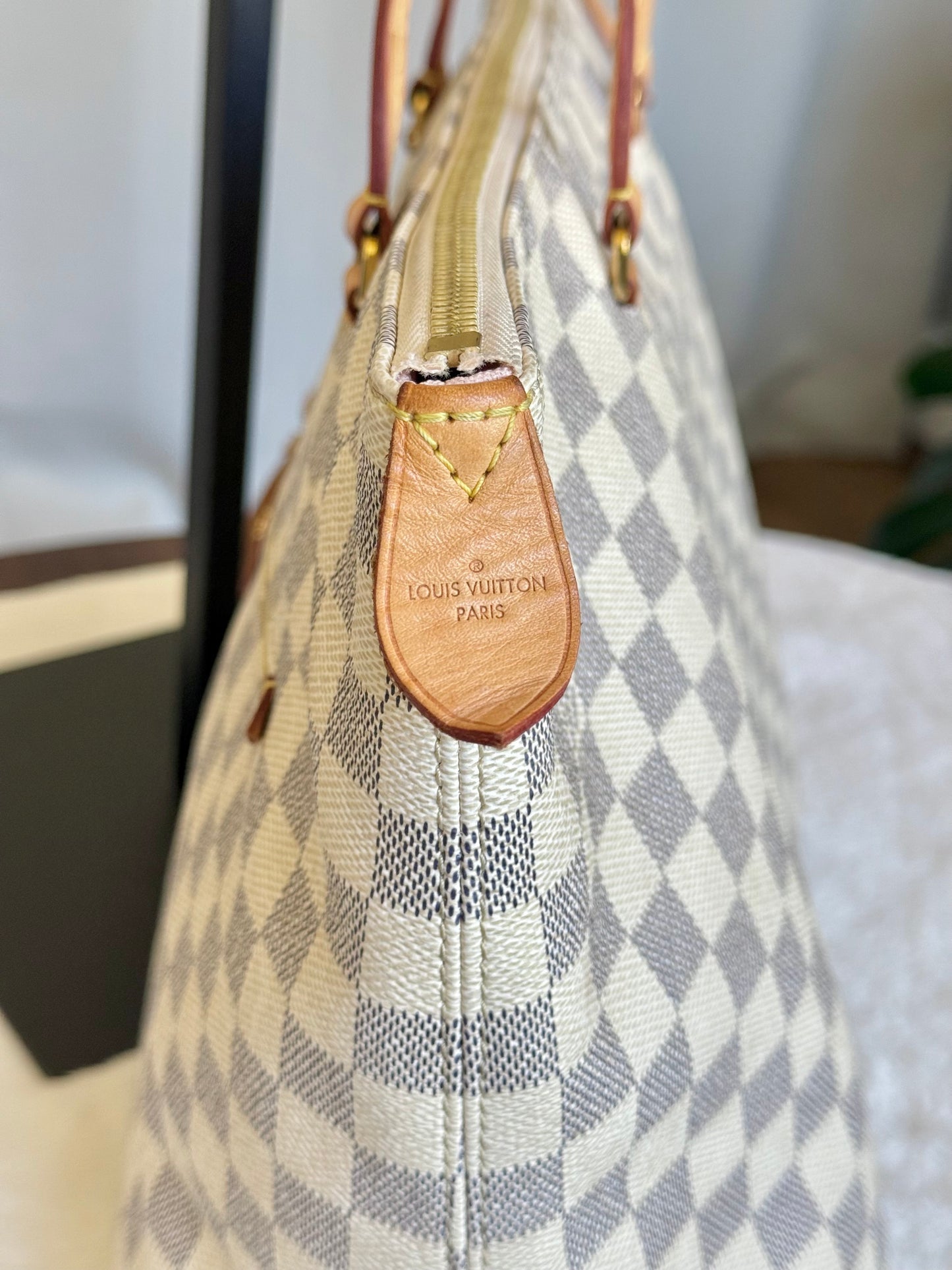 Louis Vuitton Ièna MM Damier Azur Rose Ballerine
