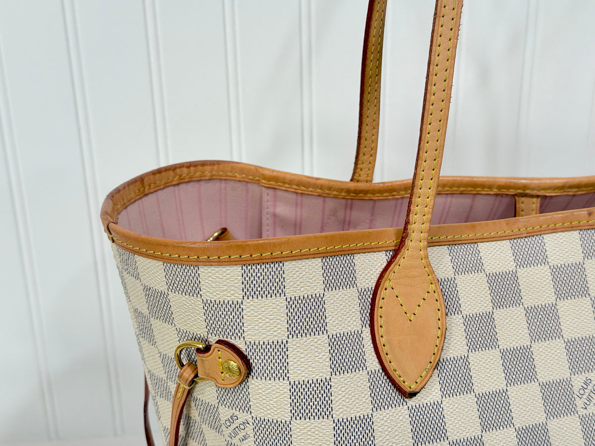 Louis Vuitton Neverfull MM Damier Azur Rose Ballerine