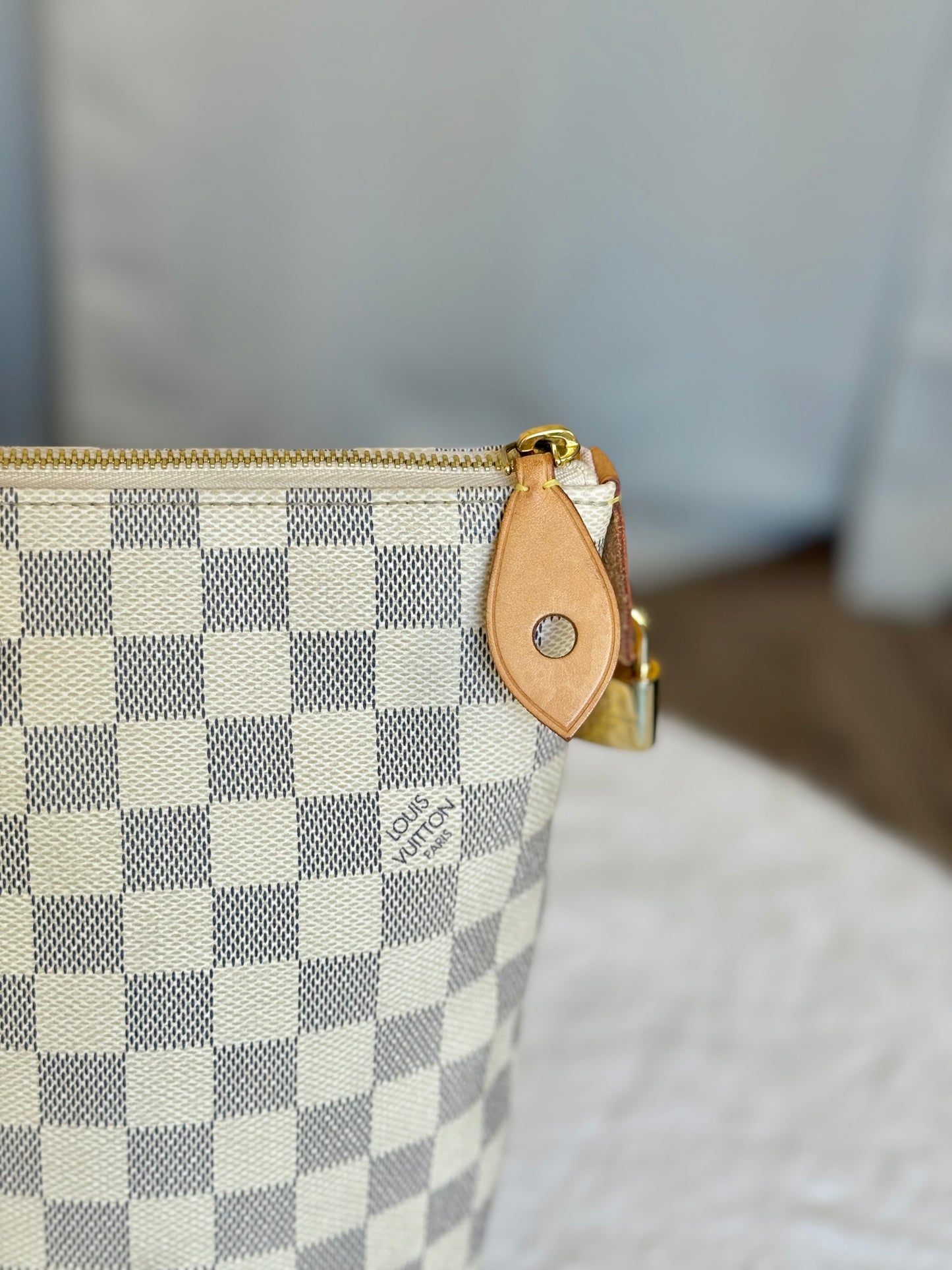 Louis Vuitton Ièna MM Damier Azur Rose Ballerine