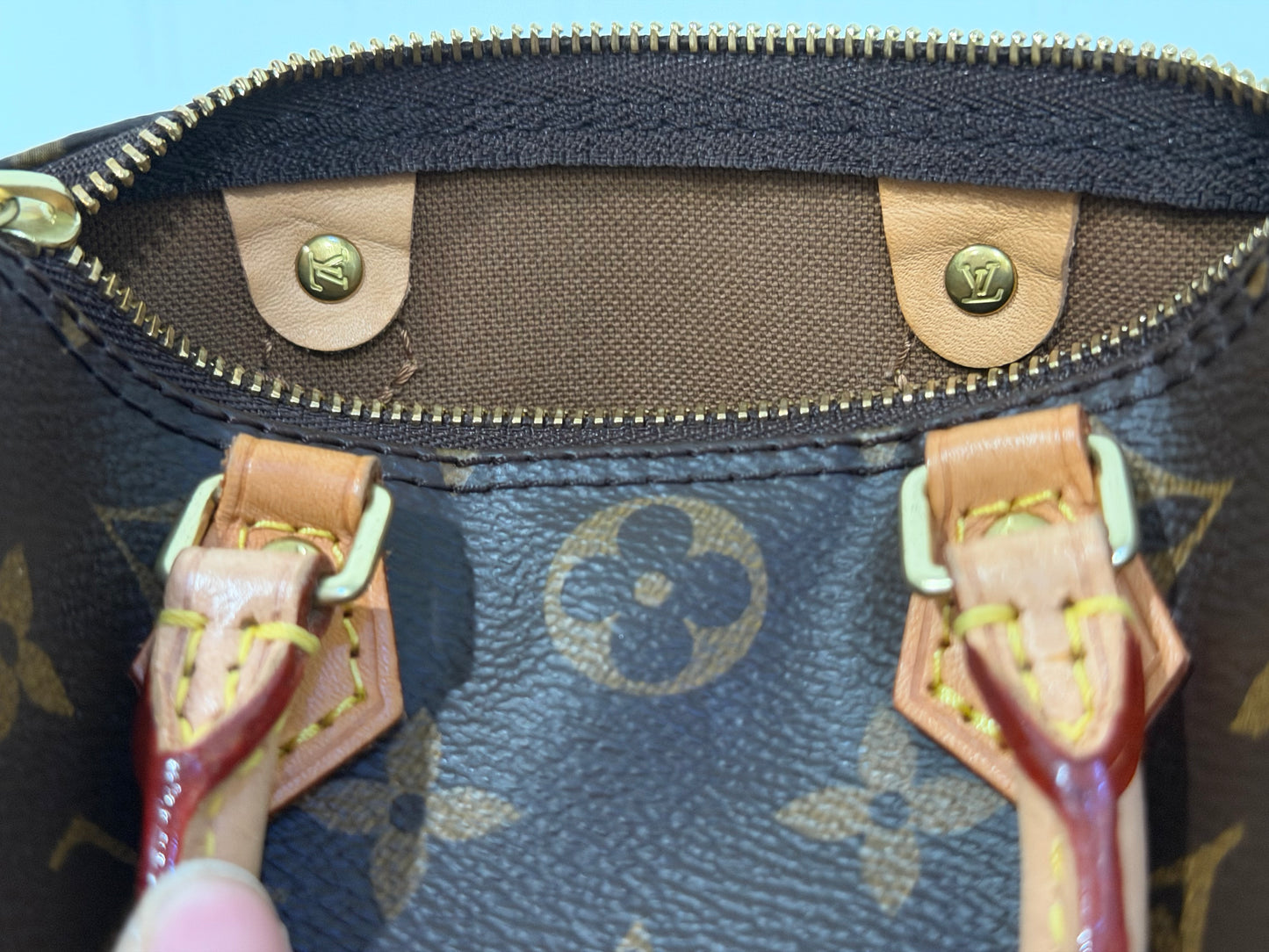 Louis Vuitton Nano Speedy Mono with Non-Detachable Strap