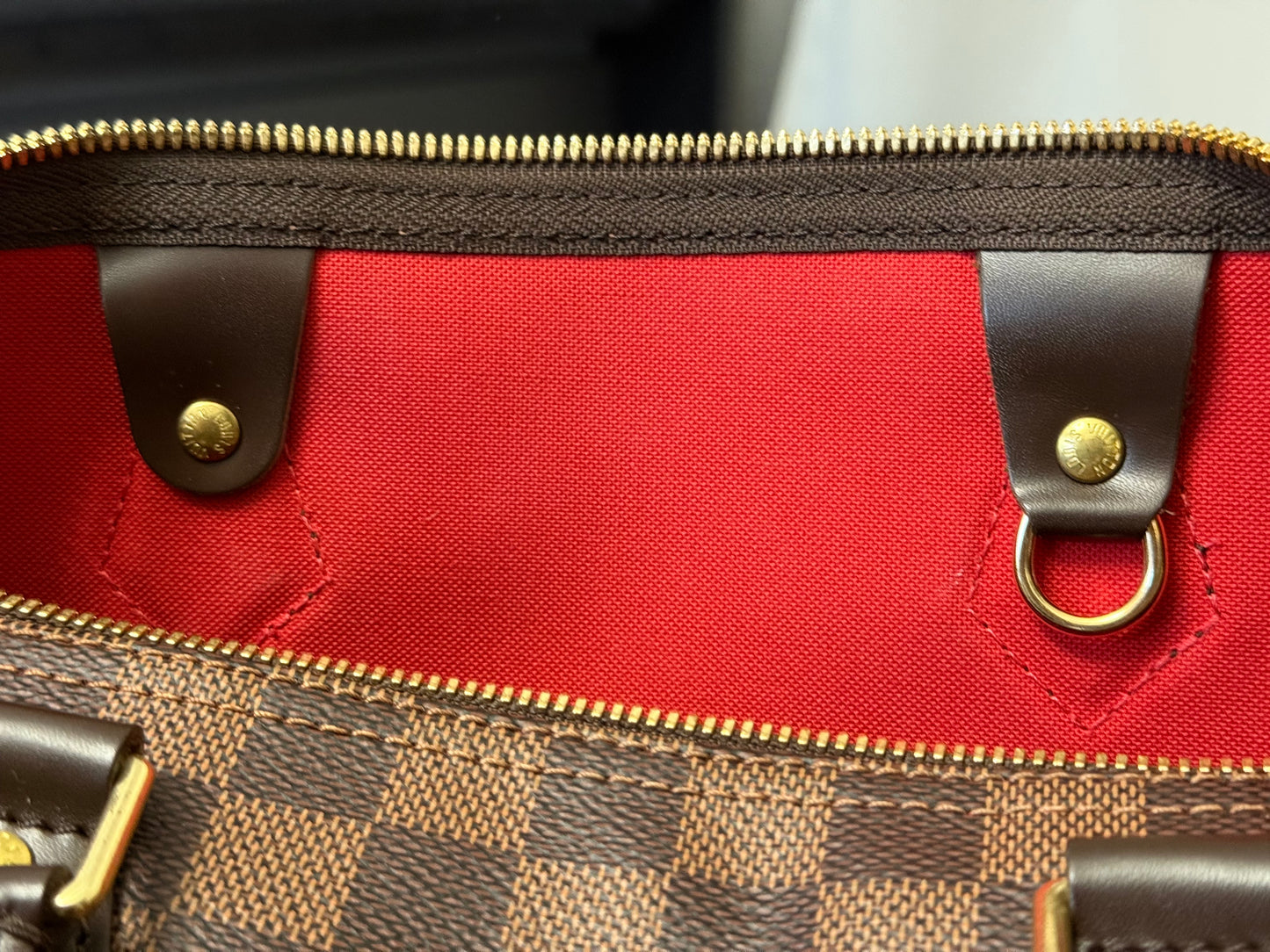 Louis Vuitton Speedy 30 Bandouliere Damier Ebene